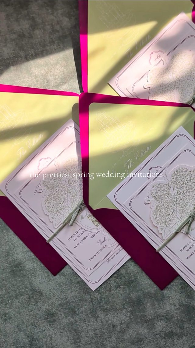 spring has officially begun 🌷
Bright colors, dainty florals, and classic touches are here to stay ✨
#weddinginvitation #2026bride #2027bride #weddinginspo #springwedding