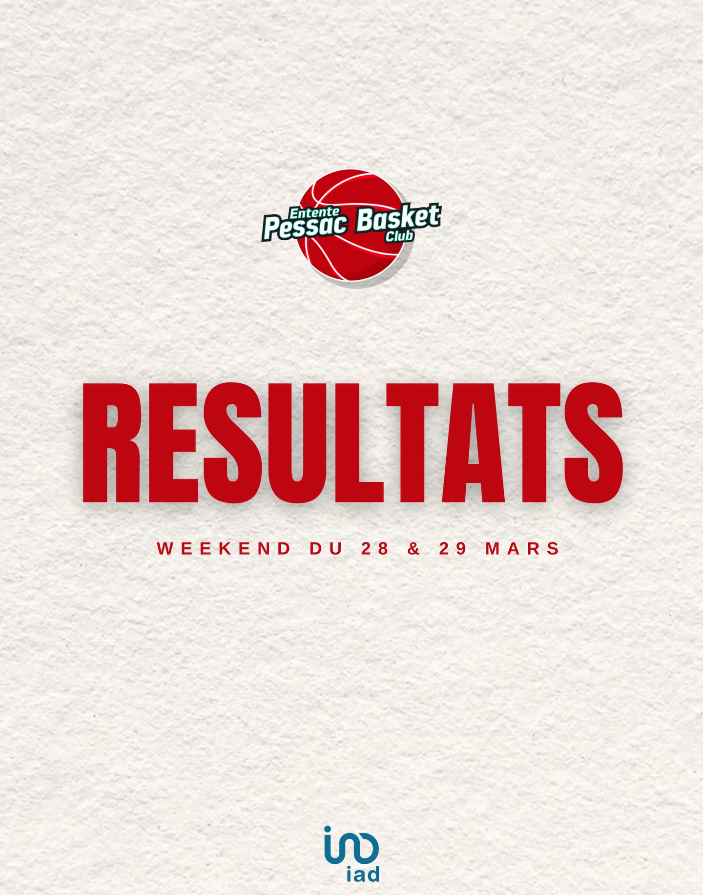🏀 RÉSULTATS DU WEEKEND 🏀
Découvrez les résultats du weekend ! Restez connectés, les selfies Win arrivent bientôt 📸 !