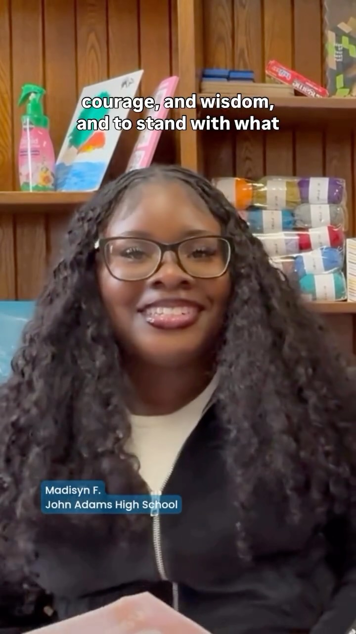 Students from @johnadamshsnyc , Madisyn and Fiyin, shared what Women’s History Month means to them. Young people discuss and learn from one another about the impact of important cultural observances, holidays, and themes with Global Kids. This month at JAHS, students helped shine a light on the important people in their own lives as well as women they look up to.
Moments at school like these create space for young people to express themselves, build confidence, and honor the leaders who inspire them. ✨
#WomensHistoryMonth #YouthVoice #GlobalKids