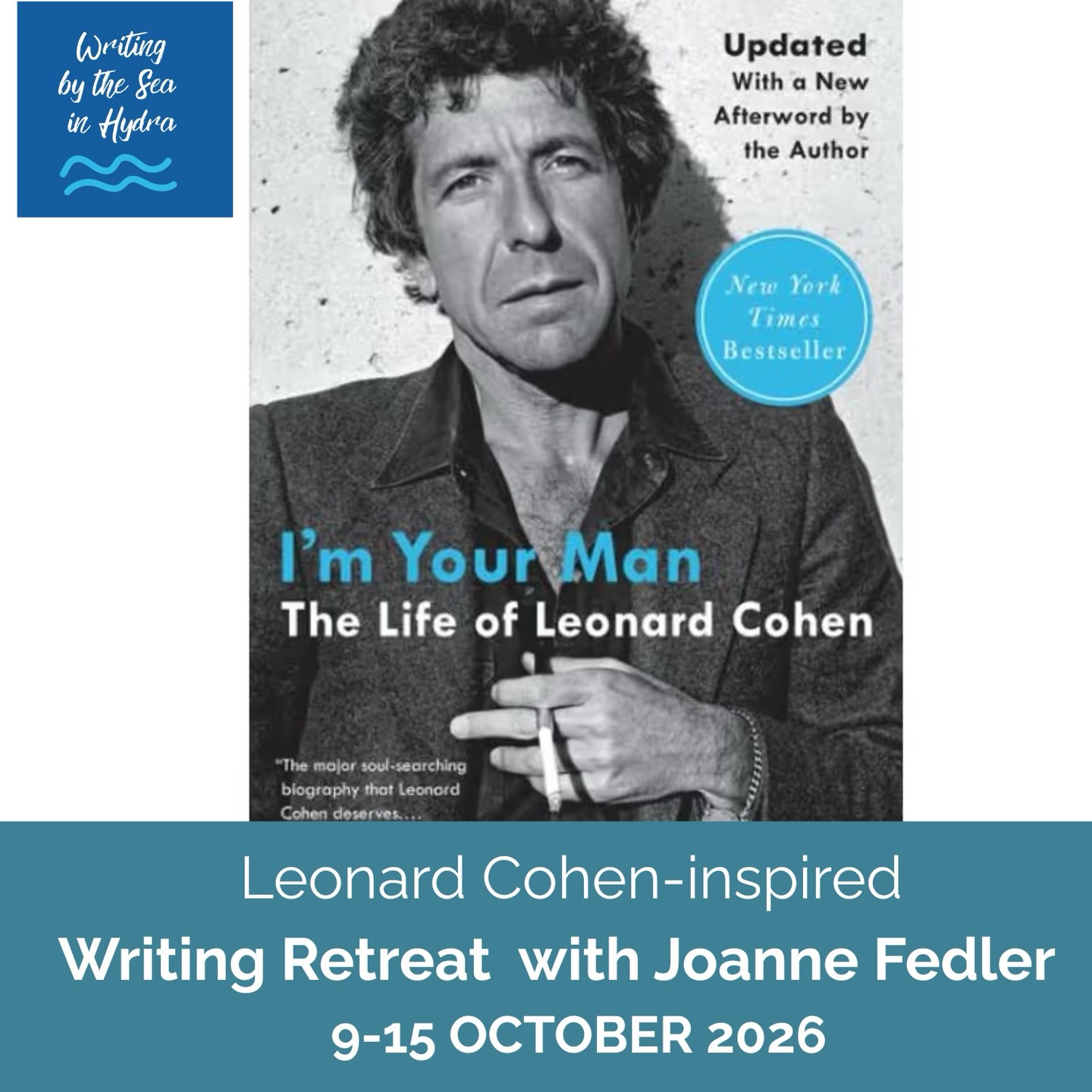 Follow the echoes of Hydra’s most famous resident - Leonard Cohen. Be inspired by the melancholy and humour that defined Cohen’s legendary years on the island.
Led by international best-selling author, Joanne Fedler, this retreat offers women an exhilarating, salty-aired space to exhale, as we explore the cracks in our emotional and imagined worlds, where the light comes in. Let’s use those liminal spaces to help us access, and build a writing practice, that fits the shape of our soul.
#joannefedler
#writingretreat
#writingbythesea
#hydra #writingholiday