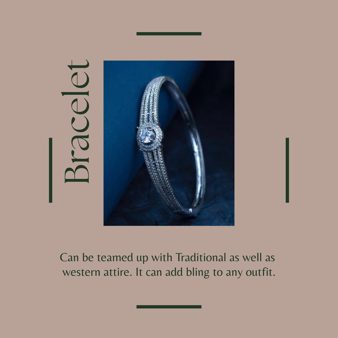 Kaza Bracelets - The Clasp is a Lobster Style Clasp so it’s easy to put on one handed and is secure. The piece is durable and lays beautifully on the wrist. You’ll love how it looks and love how it feels!
Can be teamed up with Traditional as well as western attire. It can add bling to any outfit.
.
.
.
.
#diamonds #diamondbracelet #diamondbracelets #diamondjewelry #diamondjewellery #diamondjewels #yellowgoldbracelet #yellowgoldbracelets #finejewelry #finejewellery #finejewels #finejewelrydesign #jewels #kazajewellery #kazajewellery #instajewelry #instajewellery #instajewels #jewelryaddict #jewelrylover #diamondlover #braceletlover #india #beautiful #customjewellery