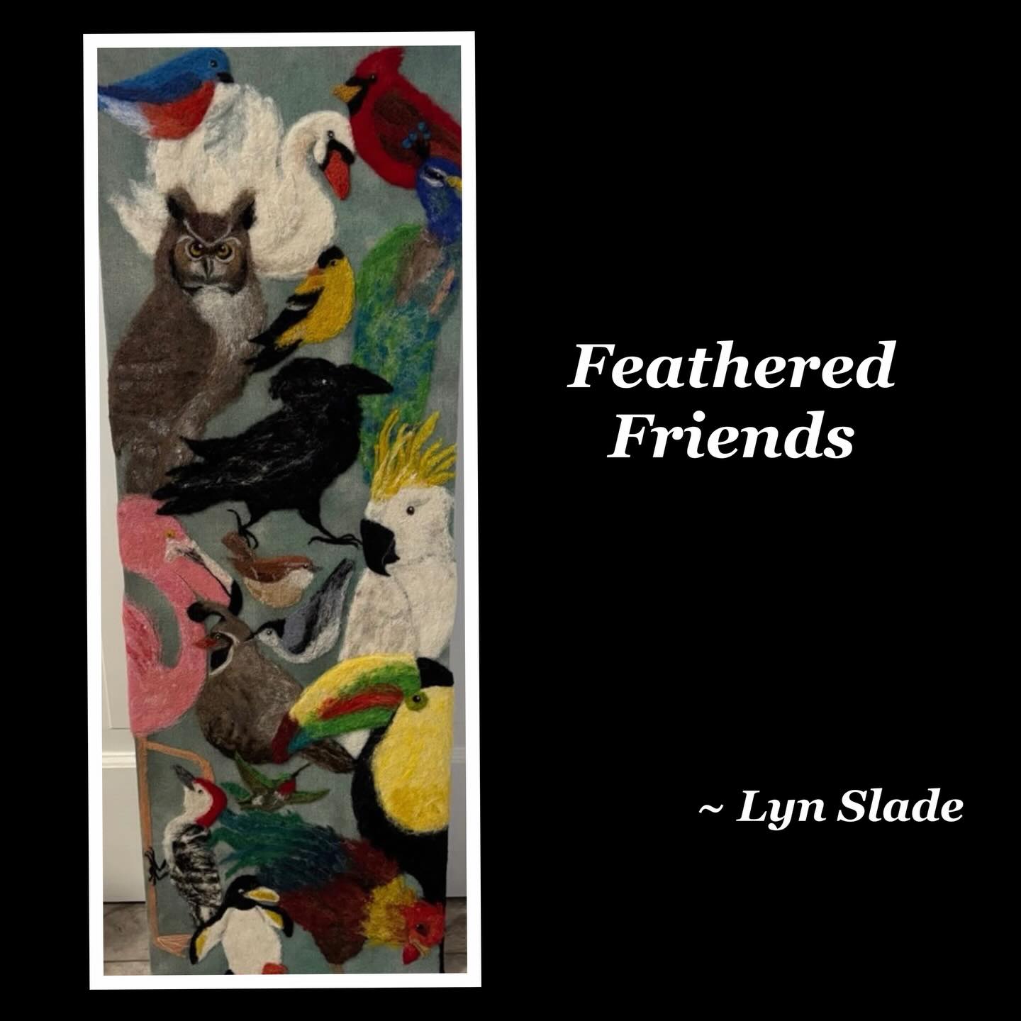 Feathered Friends. Needle felted piece by @lynslade.