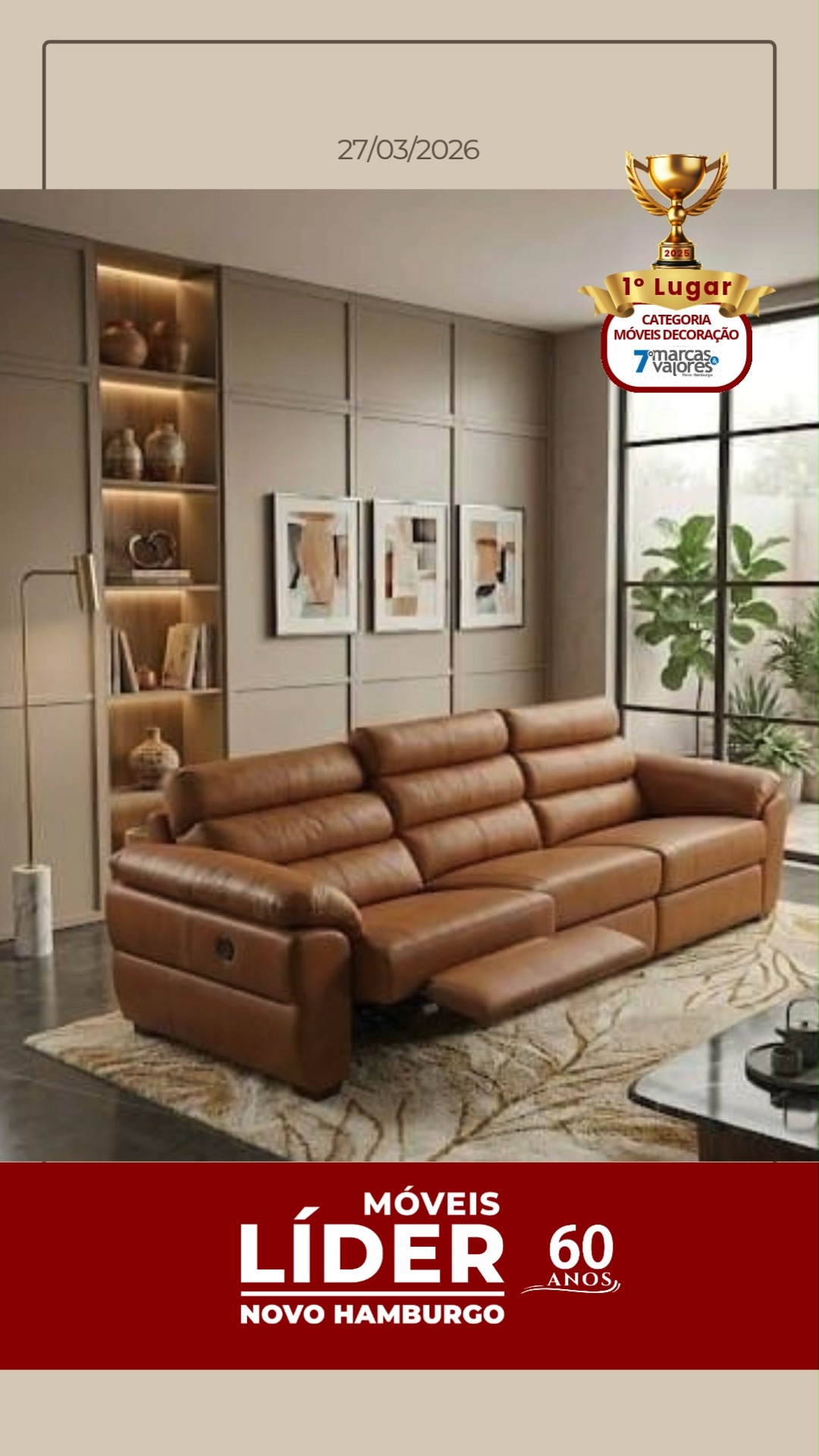 Na MÓVEIS LÍDER você encontrará excelentes opções em MÓVEIS NOVOS PRONTOS E/OU PLANEJADOS E DECORAÇÃO para sua casa toda.
Aqui você poderá contar com o auxílio luxuoso de nossa equipe de profissionais para ter o melhor resultado: SUA CASA BEM DECORADA, FUNCIONAL E CONFORTÁVEL!
Venha e realize!
NOVO HAMBURGO
Rua Alvear, 291
51 99608.1192 ou 51 3587.1101
#valedossinos #novohamburgo #ambiente #elegancia #moveislider #tendenciasmoveis #decoracao #estilo #atualizado #60anos #Gratidão #2026MelhorAinda #MóveisLíder #Exclusividade #Design #Qualidade #Decoração #AmbientesComEstilo #FimDeAno #CasaNova #TransformeSeuEspaço