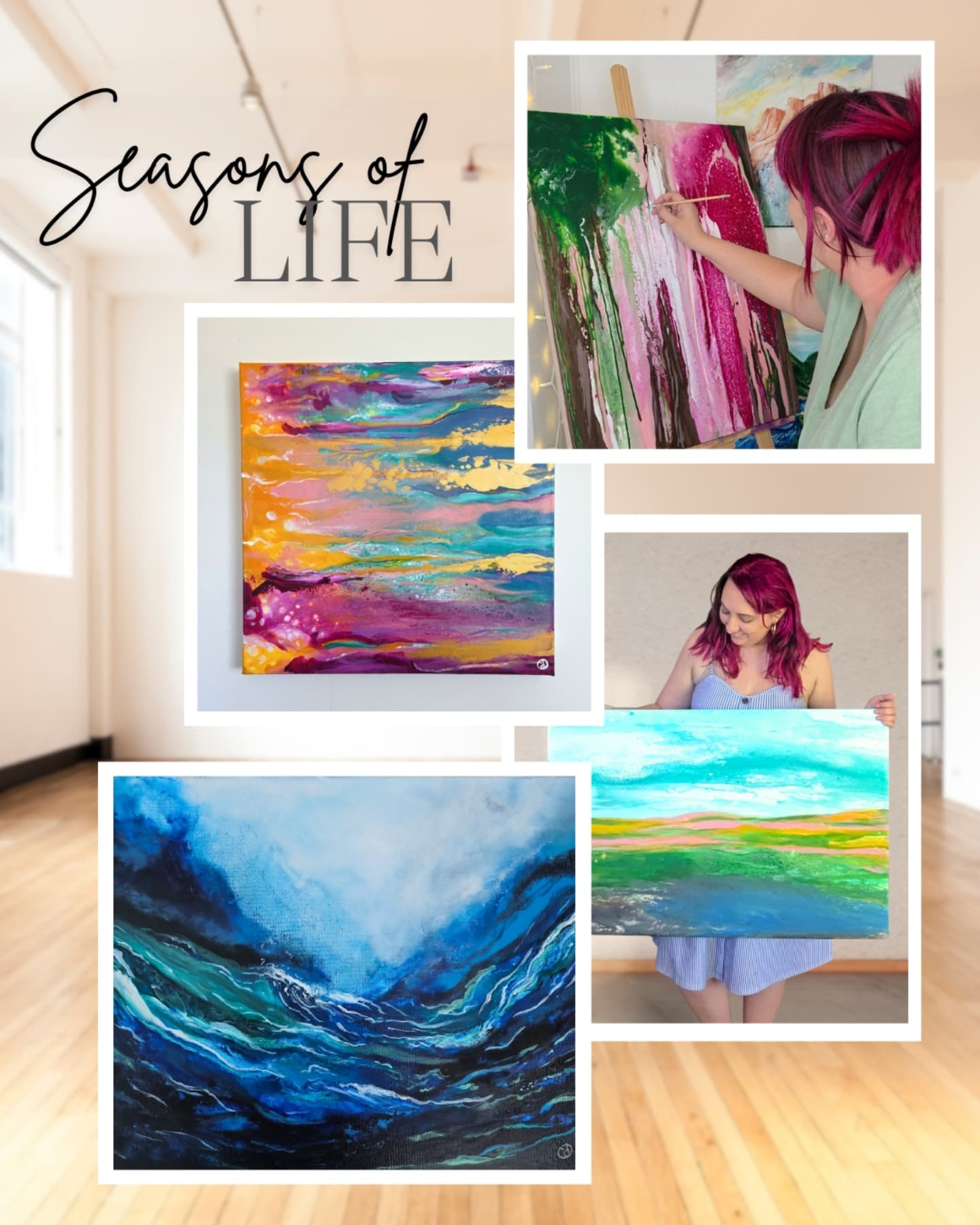 👉🏼 Do you have a favorite season or time of year?
New Collection Alert! 🎨🚨
My "Seasons of Life" series is officially live! 🙌
This collection has been such a personal project, each painting is tied to a feeling, chapter, or shift I’ve lived through. I poured it all into this work.
There are several brand new originals (and prints!) available now. Catch them online AND in person at the @ogdenartsfest this weekend! Come say hi if you’re local, I’d love to see you! 🫶🏻
This series will continue to grow over the rest of the year, but this first half is out in the world and ready to meet you.
...
#ogdensharesart #utahartscene #utahartists #ogdenartsfestival #urbanartfest #saltlakeart