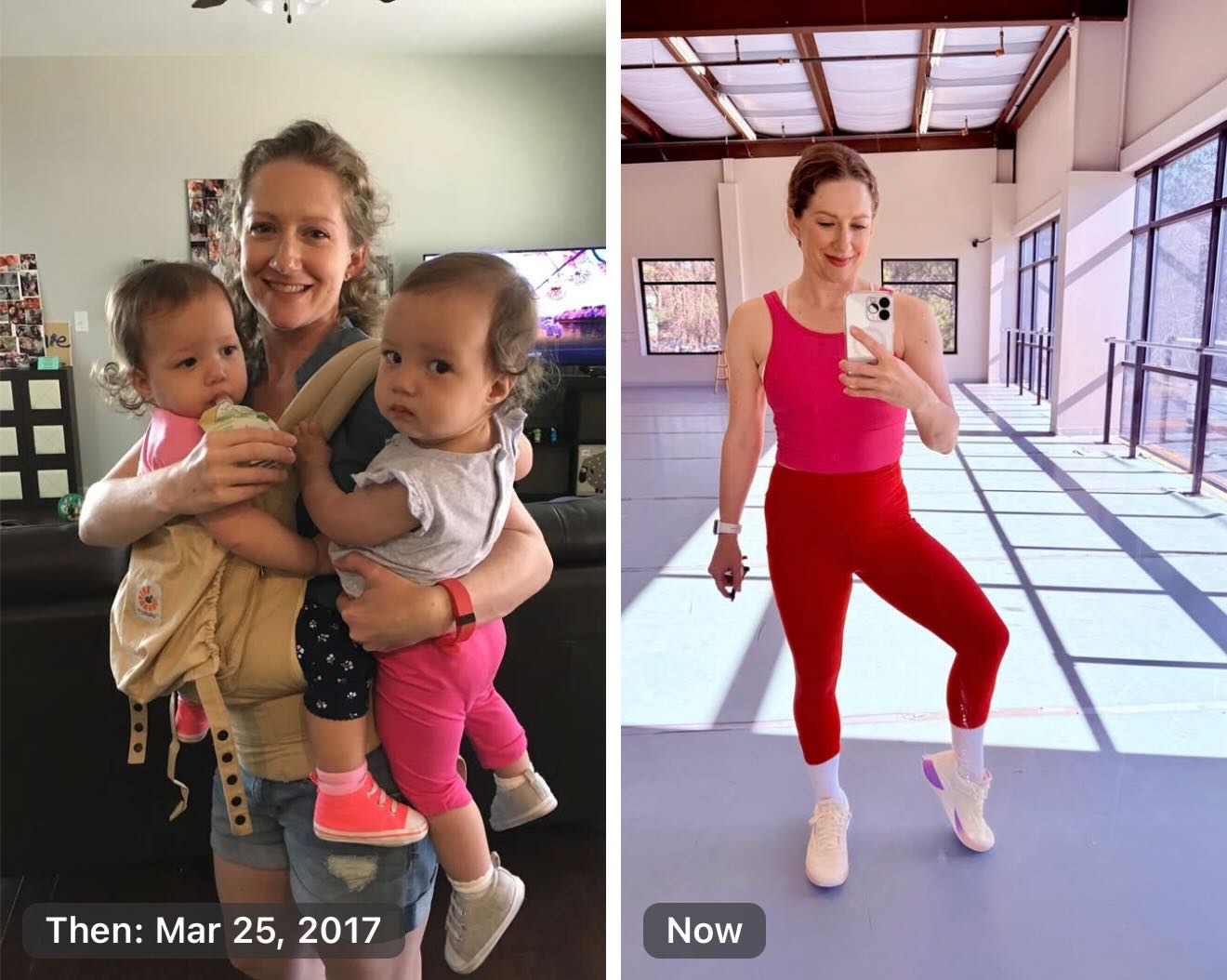 9 years later 🗓⏳👣
My daughters were shaping the way I think about fitness all along.
Not just doing workouts to do them,
but building strength that actually supports your life.
Being able to move through your day,
handle what’s in front of you,
and feel good in your body while you’re doing it.
That’s the kind of strength I care about now —
and it’s exactly what I focus on inside my programs.
Not more intensity for the sake of it.
Not breaking your body down.
Just building strength in a way that actually works for you.
Because there’s something different about that kind of strength —
the strength of a woman who shows up and takes care of what matters most. 💛