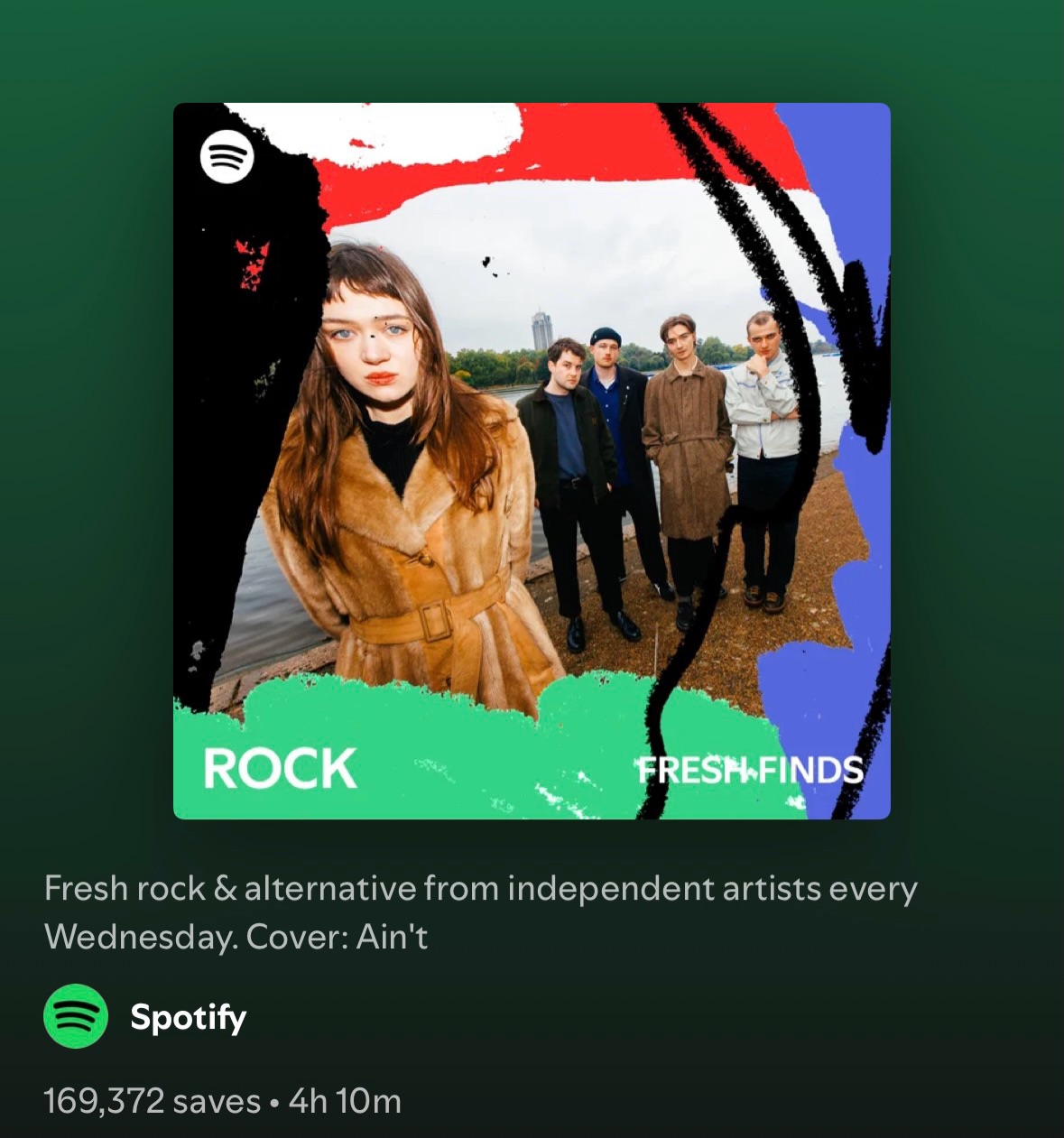 Great to see that “Easy Tiger” has been added to the @spotify “Fresh Finds Rock” playlist. 🐅🐅🐅
Keep on streaming… click the link in our bio to listen! ❤️🔥
#newmusic #rock #postpunk #spotify