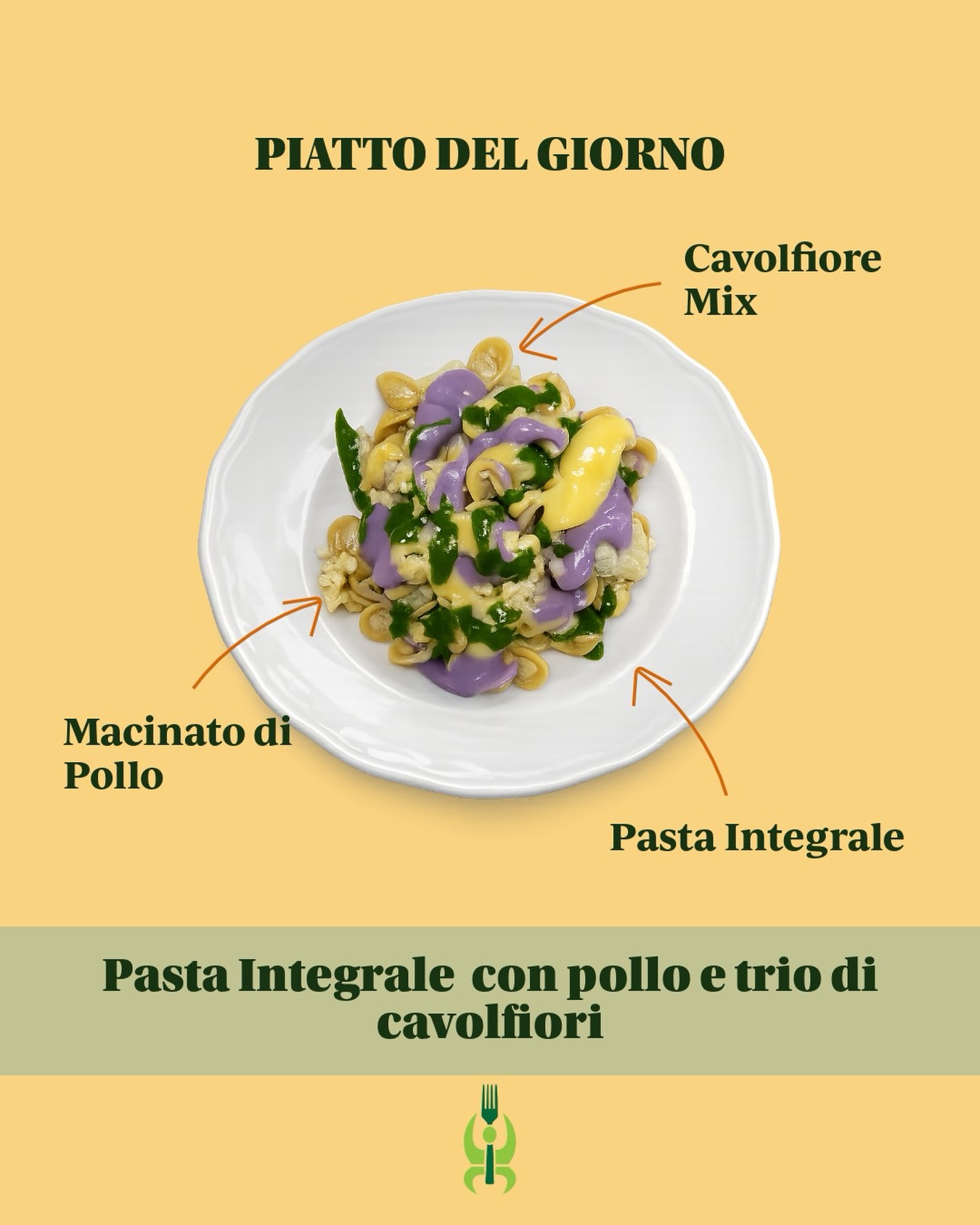 Pasta integrale con pollo e trio di cavolfiori 🥦
110 g di pasta integrale, 160 g di macinato di pollo fresco e 200 g di cavolfiori in tre colori: bianco puro, viola intenso, romanesco con le sue spirali verdi. Solo 1 cucchiaio e mezzo di olio EVO per unirlo tutto.
Colore e gusto in una sola portata ❤️
#ricetta #solitonutrizione