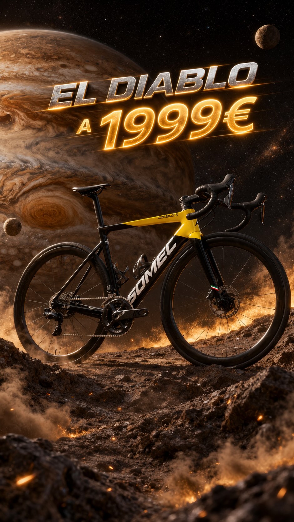 💛🖤🚀 SOMEC DIABLO X – ULTIMO PEZZO RIMASTO
La bici fotonica giallo/nero che sembra uscita da un’altra dimensione… ma è pronta a partire da Longone. 😎
⚠️ Ultima taglia S disponibile
⚙️ SRAM Force AXS 12v elettronico
🖤 Guarnitura FSA K-Force in carbonio
🛞 Ruote Fulcrum in alluminio
🎨 Colorazione fotonica giallo / nero
📏 Taglia S
💥 Prezzo: 1.999 €
Una superbike in carbonio, cavo integrato, estetica cattiva e cambiata elettronica precisa.
Tradotto: vai forte, spendi il giusto e ti porti a casa una bici che spacca. ✈️
💳 Finanziabile a tasso zero • 🔄 Permutabile • 🚚 Spedizione gratuita in tutta Europa
🔧 Revisione autocertificata • ✅ Pronta a partire
📍 Re-cyclist Bike Shop – Longone al Segrino (CO)
🌐 www.recyclistbikeshop.com
📞 031 547 8454 (WhatsApp)
#somecdiablox #sramforceaxs #biciDaCorsa #carbonbike #recyclistbikeshop