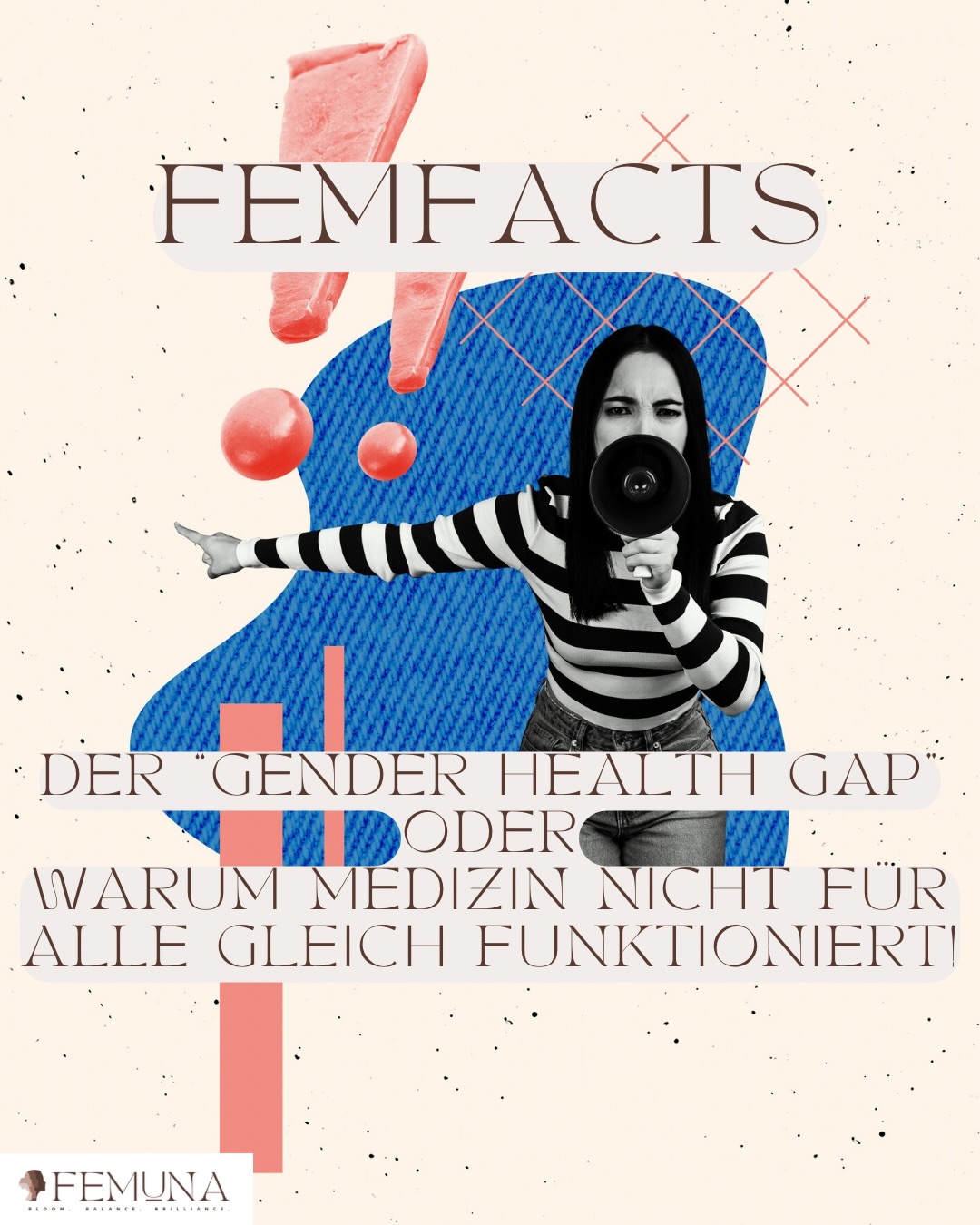 FEMFacts
Der „Gender Health Gap“ oder „Warum Medizin nicht für alle gleich funktioniert“
Ein Fakt. Ein Stück Geschichte.
Ein Wissen rund ums Frausein, das lange keinen Platz hatte.
In FEMFacts sammeln wir geschichtliche Hintergründe, medizinische Meilensteine und Begriffe rund um Frauen, Körper und Rechte.
Nicht zufällig vergessen. Sondern systematisch übersehen.
Wissen schafft Sichtbarkeit und Sichtbarkeit verändert.
Welcher FEMFact soll als Nächstes kommen? Schreib uns eine Nachricht! 🤎
#FEMFacts #sichtbarkeit #Frausein #feminismus #femuna