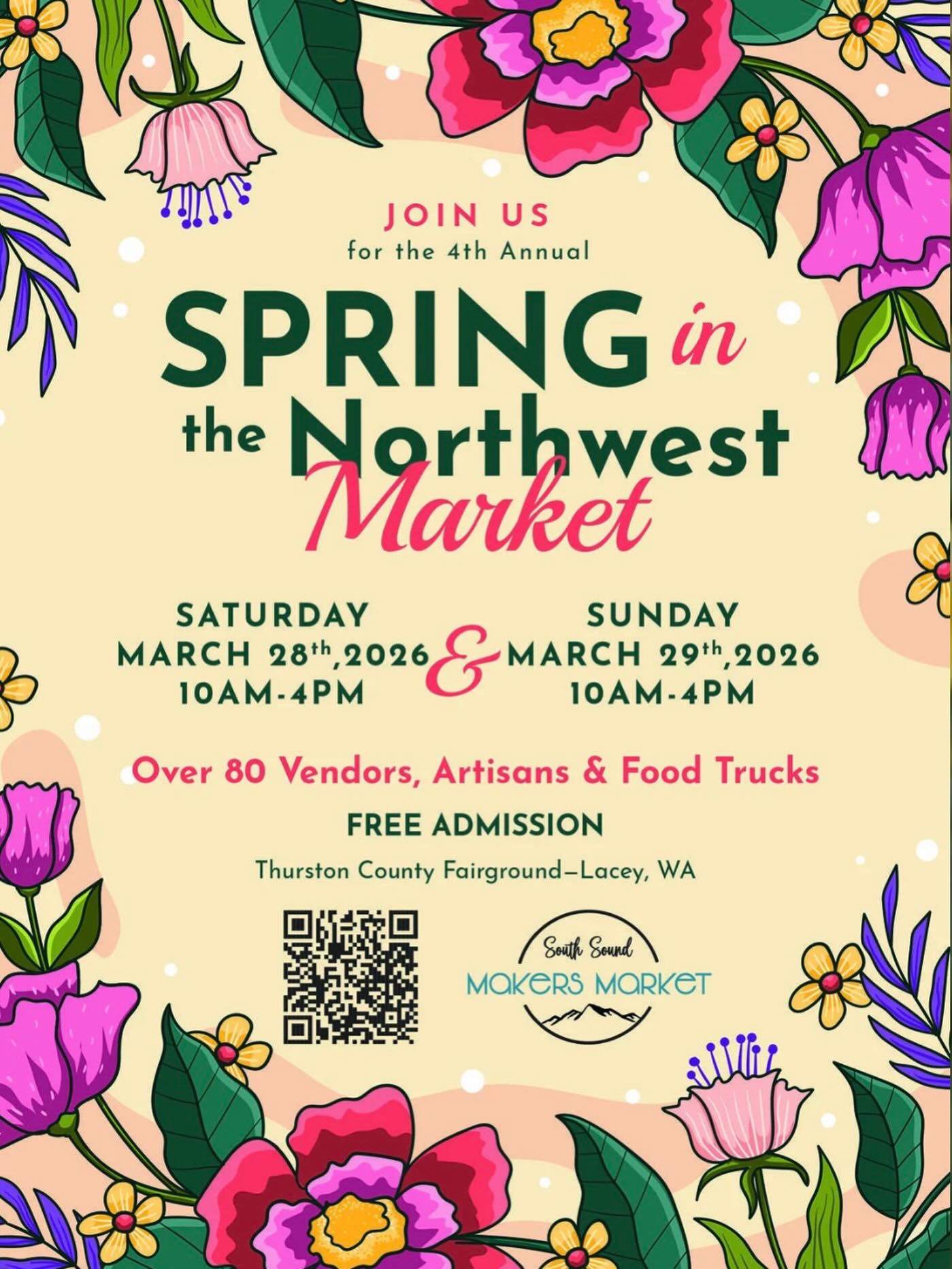 Join us at the spring market! #tacomafoodtrucks #breakfast #foodie #thetinystackshack