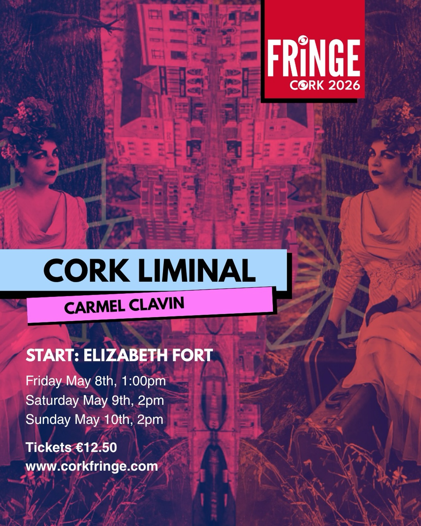 Heed the call to adventure in Cork! In this award-winning, walking game of art and wit, you’ll join the Wandering Liminal Society’s quest to fight the Void.
Use your wits to find remnants of inspiration from the past and your artistry to create something beautiful for the future across the city.
Bring your whole squad or fly solo. All experience levels and abilities welcome.
@carmel_clavin, developed with Sam Chan.
📍Starting Point: @elizabethfort_
📆 8th, 9th & 10th May
⏰ 1pm 8th, 2pm 9th & 10th
Each team must have at least 1 smartphone.
This is a Roaming Performance with several locations.
16+, Audience Movement (dancing, walking), Audience Participation