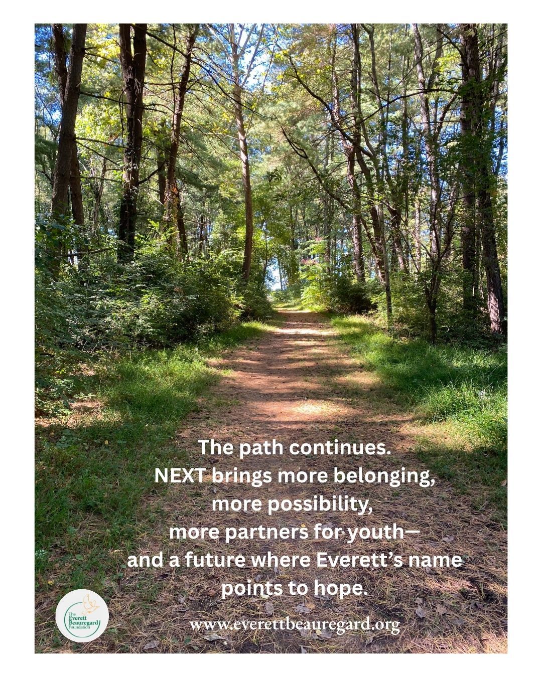 As we build The Everett Beauregard Foundation, we know we don’t have every answer yet, but we have direction—and a shared goal:
When people search Everett’s name, they find hope.
#EBFcommunity