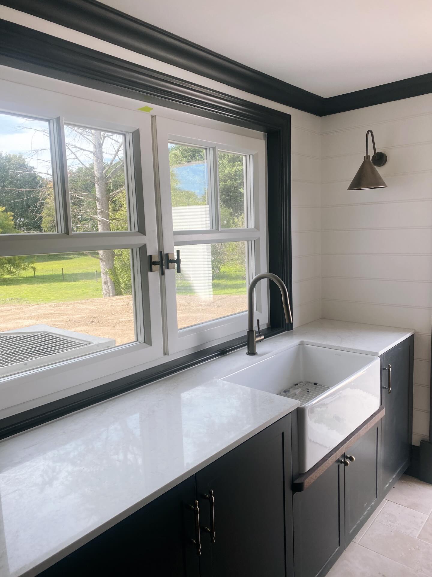 PROGRESS SHOT ✨ This gorgeous mudroom/laundry is just a snippet of the soon to be completed @bairnleigh_house by @backmanbuilders and it sure is a beauty 🖤 Stay tuned for the finish result 👀