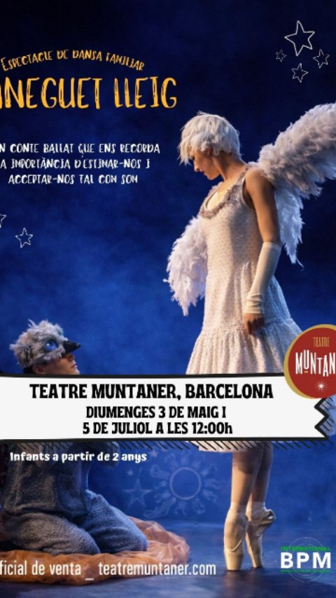 🦢✨ L’ANEGUET LLEIG – dansa per a tota la família ✨
📍 Teatre Muntaner, Barcelona (@teatremuntaner)
🗓 Diumenges 3 de maig i 5 de juliol
🕛 A les 12h
Un espectacle que emociona, transforma i ens connecta amb allò més essencial 💛
🩰 L’ANEGUET LLEIG
“Un conte ballat que ens recorda la importància d’estimar-nos i acceptar-nos tal com som.”
Inspirat en el clàssic de Hans Christian Andersen, aquest espectacle és una proposta visual i delicada que parla d’autoestima, respecte i identitat 🌱
A través del moviment i la imaginació, convidem petits i grans a descobrir la bellesa de ser únics i a mirar-nos amb uns altres ulls 💫
🌿 NS Dansa (@ns_danza) és una companyia amb més de 20 anys de trajectòria dedicada a apropar la dansa a nous públics. Creem espectacles familiars que uneixen art, educació i emoció, amb un llenguatge accessible i poètic que convida a sentir i reflexionar.
🎯 Ideal per a famílies, escoles, programadors i professionals que busquen una dansa amb valors i sensibilitat
📸 I al final… també us podreu fer fotos amb nosaltres!
🎟 Entrades:
https://teatremuntaner.com/laneguet-lleig.html
👶 Infants a partir de 2 anys
#laneguetlleig #dansafamiliar #espetaclefamiliar #barcelonaambnens #plansambnens