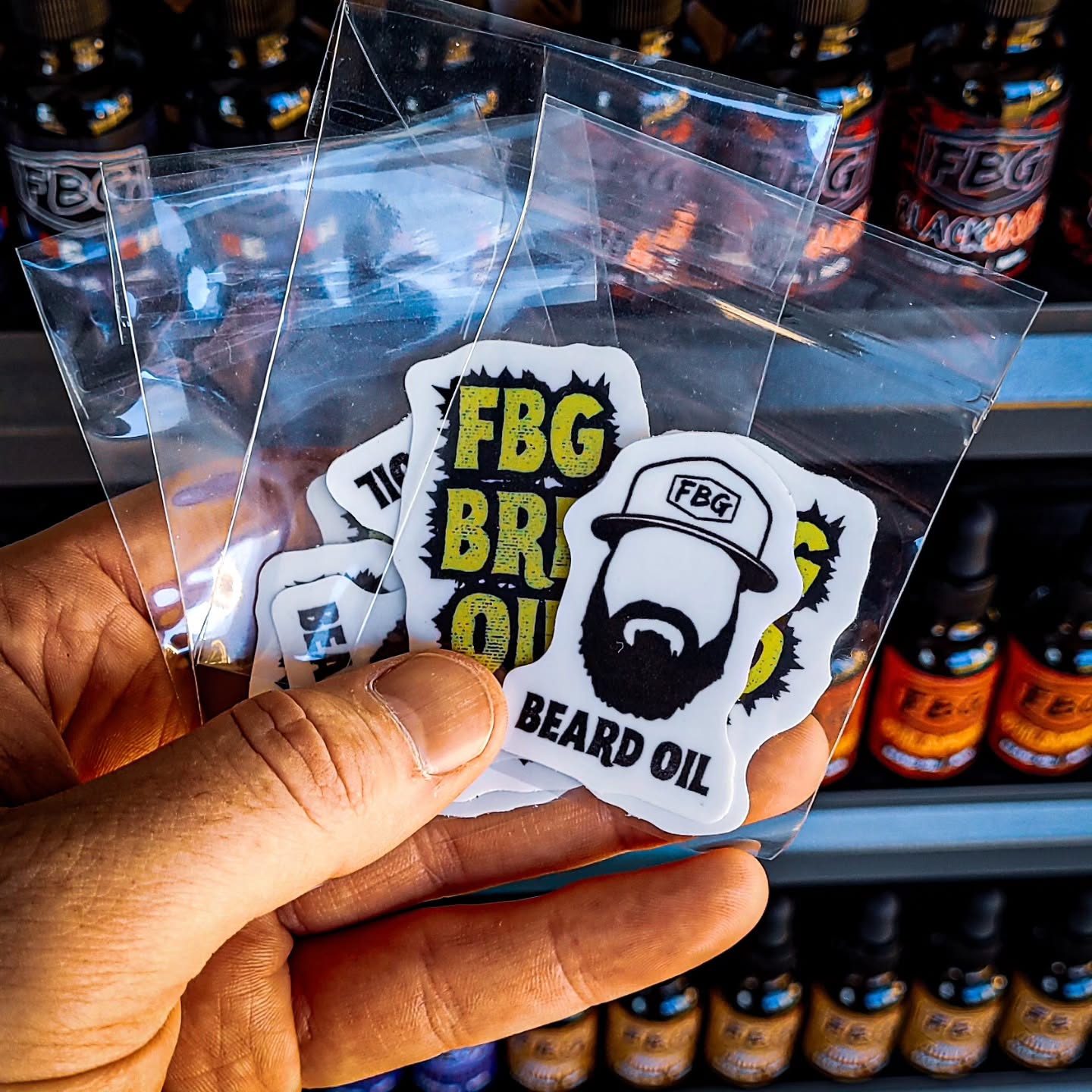 No dry beards around these parts.
Come and climb the wall of oil and find your favourite scent 🤙
Sticker packs here too
@toowoombafarmersmarket til midday