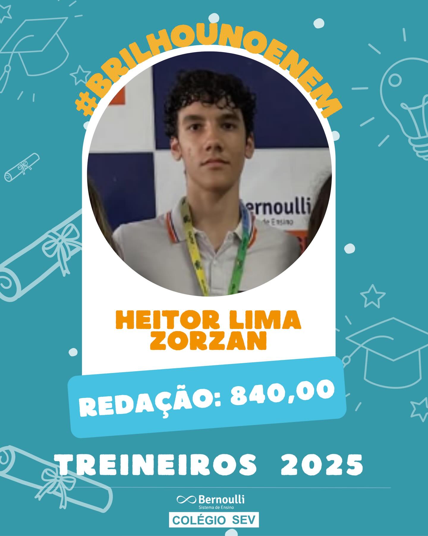 Um resultado que começa antes mesmo da linha de chegada.
Nossos alunos treineiros já mostram, na prática, o nível de preparo que constroem ao longo da sua trajetória estudantil, com destaque na Redação do ENEM 2025.
Esse desempenho revela pensamento crítico, repertório consistente e segurança na escrita.
Parabenizamos cada aluno pelo excelente resultado.
Que venha 2026 🚀
