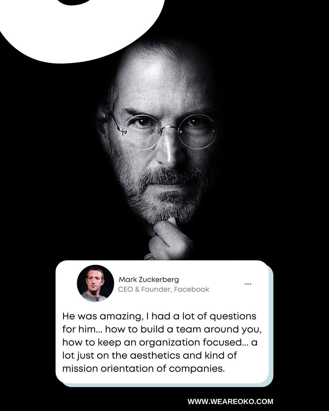 Success leaves clues, and the biggest clue is the importance of having a coach π
If you're aged 18-30, comment OKO to access free 1:1 coaching with a coach that is keen on your development.
#stevejobs #markzuckerberg #coaching #quotes