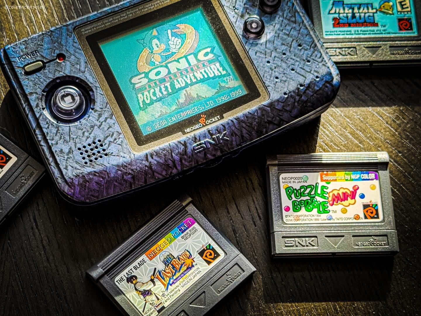 Console: NeoGeo Pocket Color
Game: Sonic the Hedgehog Pocket Adventure
Genre: Platformer
Release: 12/04/1999 (NA)
(SNK / Sega Enterprises, Ltd., 1992 / 1999)
Take Sonic on the go with this fantastic portable entry!
Have you played this handheld classic?
—————————
#sega #sonicthehedgehog #neogeo #portablegaming #ソニック