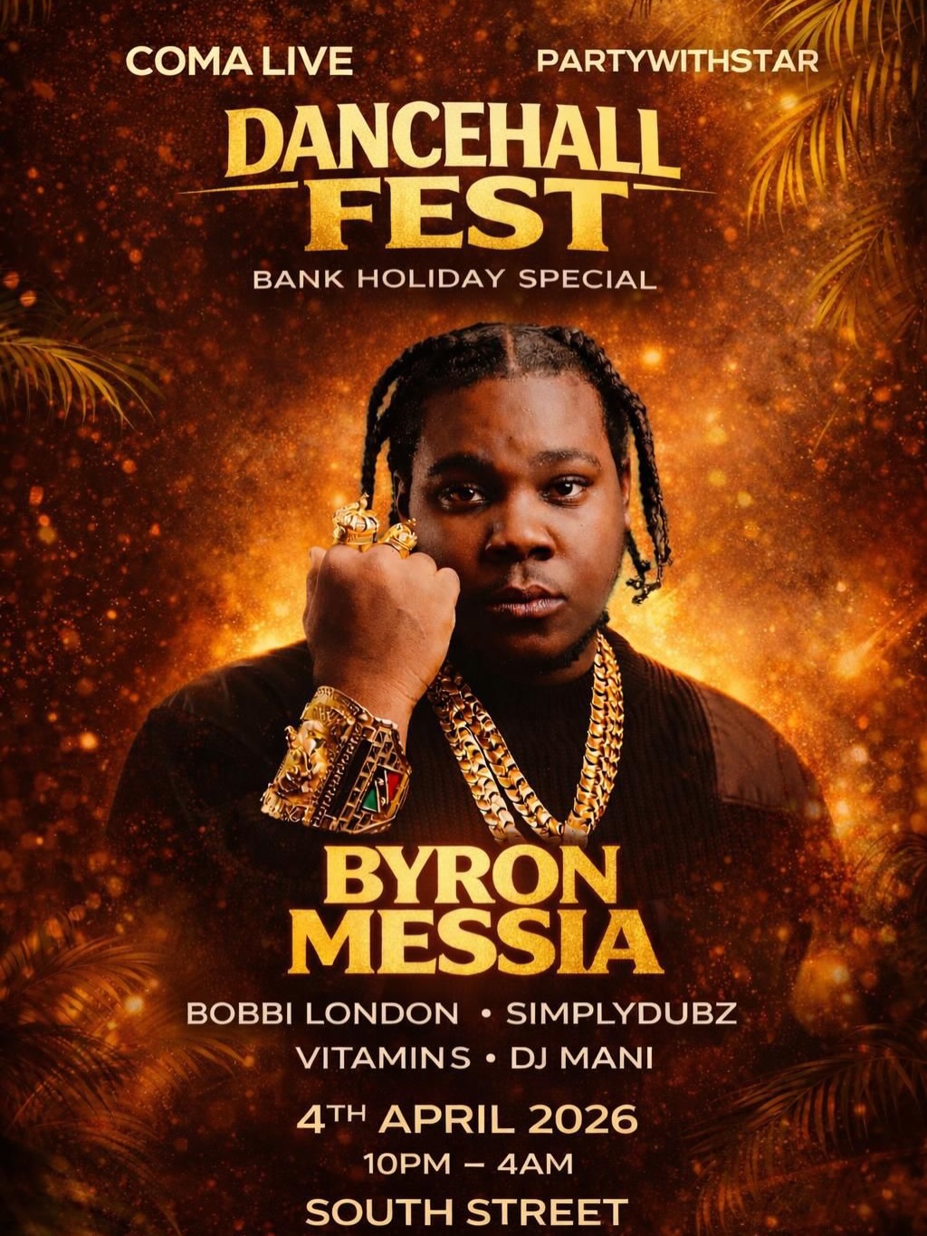 SOUTHEND, ARE YOU READY?! 🔥🤯🇯🇲
We are making HISTORY this Bank Holiday Weekend! 🚀 We’ve secured Dancehall royalty @byronmessia performing LIVE as part of his UK Tour!
This isn’t just another party, this is ONE OF THE BIGGEST EVENTS TO EVER HIT SOUTHEND. 🏆 The vibes, the energy, the litness… it’s all going to be on a NEXT LEVEL as he touches down to run through all his bangers live:
🔊 Taliban • Choppa • Nightmares • Moca • Smaller Circle • Miss Tight Hole & more!
Plus, we’ve got a heavyweight DJ lineup holding it down:
🎧 @djsupavibes | @djsimplydub | @djyardstyle | @djbobbi | @djvitamins
Come witness the biggest club anthem “TALIBAN” LIVE! 🇹🇱🔥
Secure your tables & tickets NOW 📲
DM: @partywithstar1
#ByronMessia #Taliban #DancehallFestUK #SouthendEvents #BankHolidayWeekend