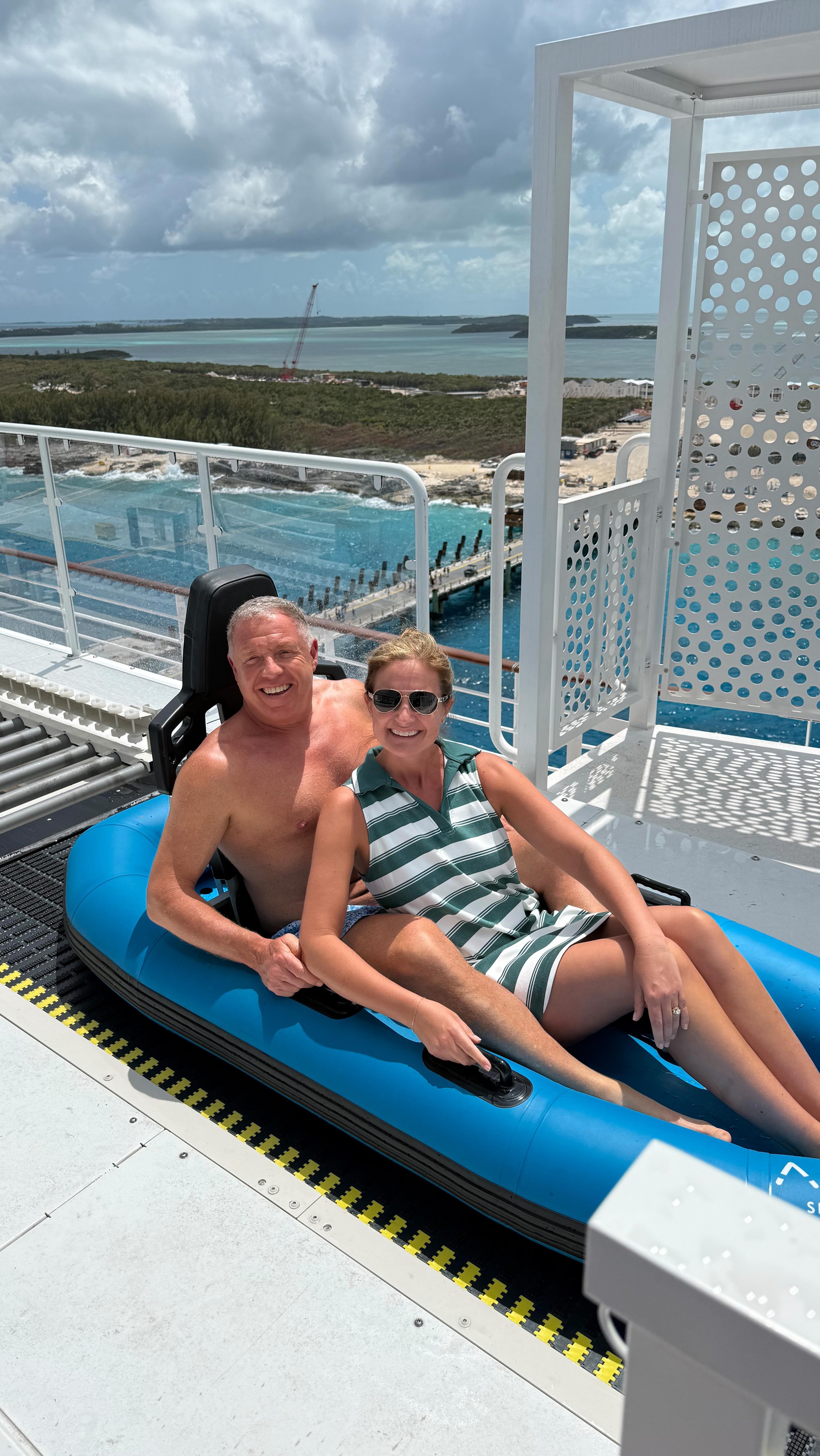 Riding the waves like never before - The Aqua Slidecoaster on Norwegian Luna is the perfect mix of thrill, views, and nonstop fun at sea! Who’s ready to take the plunge? #aquaslidecoaster #ncllunamaidenvoyage #GetOutThere