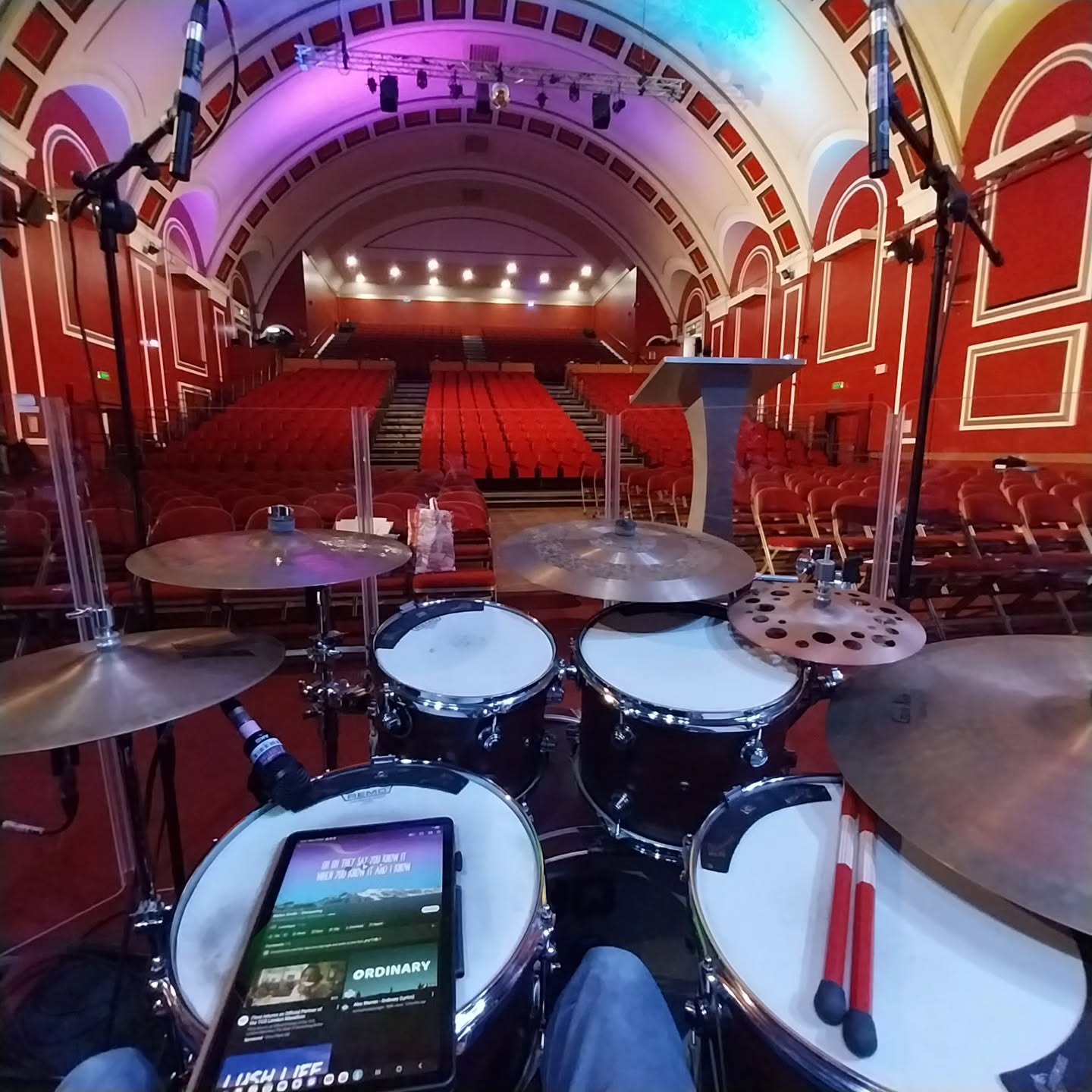 Awesome few days working in a theatre drumming for choirs !
Credit to my mate Dayne for taking some of these photos!