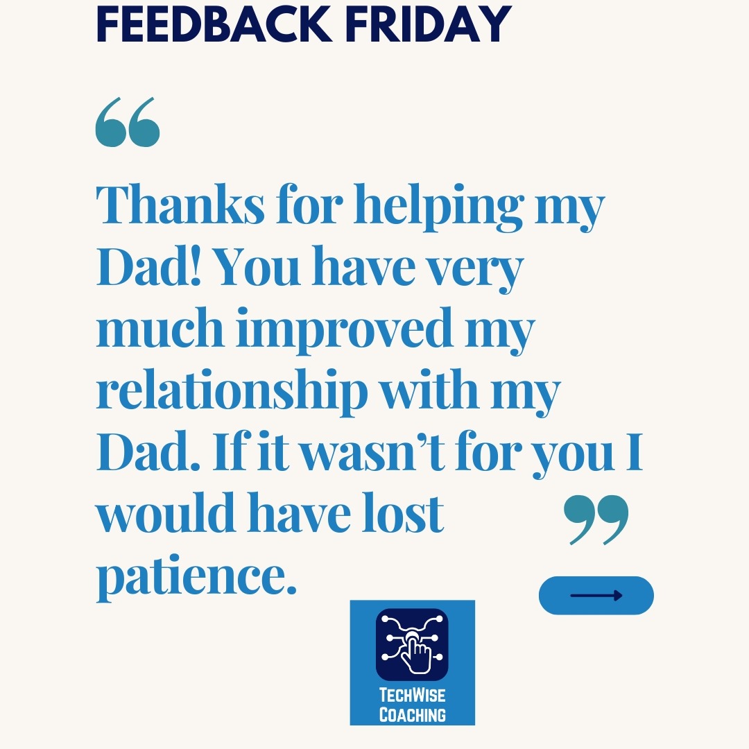 Whether you are in the #sandwichgeneration having difficulty helping parents with technology or an #olderadult looking to build your tech confidence, TechWise Coaching is here for you. Group and individual sessions available. #NoVa #DMV