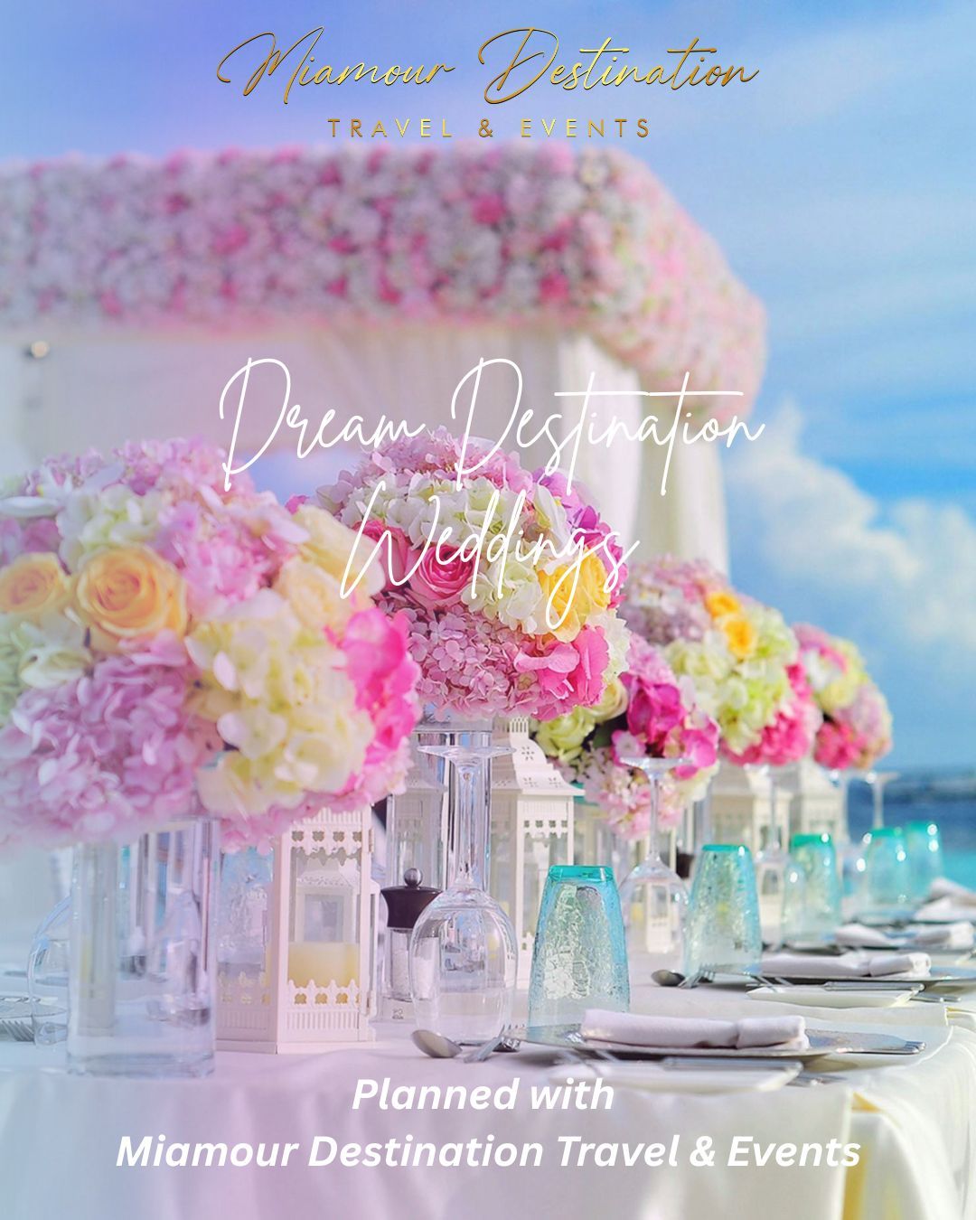 💍✨ Dream Destination Weddings Planned by Miamour Destination Travel and Events ✨🌴
Imagine saying “I do” with the ocean as your backdrop, warm breezes in the air, and your closest family and friends celebrating with you in paradise.
Destination weddings turn your special day into an unforgettable experience — not just for you, but for everyone who shares the moment with you.
At Miamour Destination Travel and Events, we help couples plan beautiful destination weddings in stunning locations around the world. From coordinating travel for your guests to helping you choose the perfect resort, we handle the details so you can focus on celebrating your love.
✨ Mexico
✨ Jamaica
✨ Dominican Republic
✨ Bahamas
✨ Hawaii
Your dream wedding deserves a dream destination.
Let’s start planning your unforgettable day. 💕
#DestinationWedding
#DreamWedding
#BeachWedding
#WeddingInParadise
#TravelWithMiamour