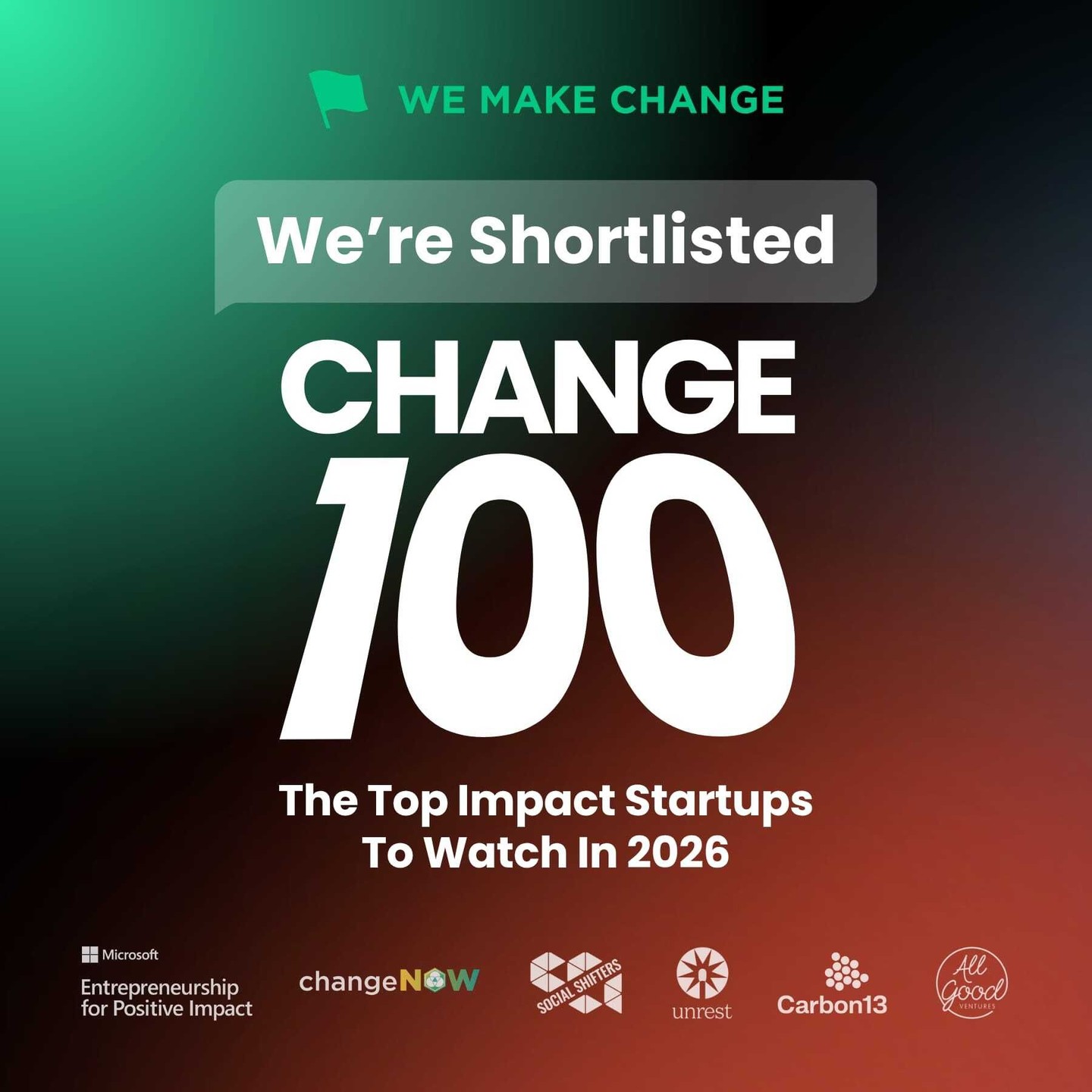 La Suzy is honoured to be shortlisted in the Change 100 — spotlighting the top impact start ups to watch in 2026.
Grateful to be part of a community driving real, meaningful change!
⭐️ ⭐️ ⭐️
#LaSuzy #PeriodProud #SustainablePeriods #BetterPeriods #MenstrualHealth #PeriodTalk #SustainablePeriods #PeriodCare #ReusablePeriodMat #EcoFriendlyLiving #PeriodRevolution #PeriodPositivity #SelfCare #WomenEmpowerment #HealthAndWellness #FeminineCare #MenstrualHealth #PeriodTalk #EndPeriodPoverty #PeriodProblems #PeriodSupport #ThatTimeOfTheMonth #CycleSyncing #PeriodStruggles #PMSRelief #FlowWithConfidence