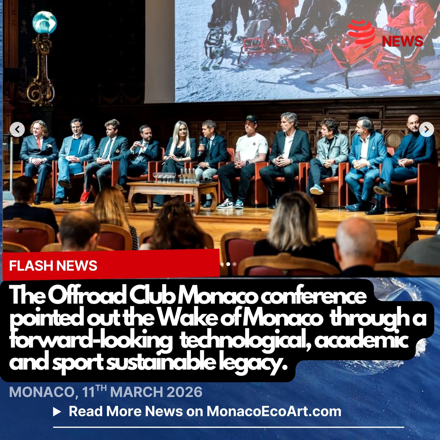 @mo.eco_art MonacoEcoArt.com #flash #news #ocean #conservation #wealth #sport 🇲🇨 🌊🏄♂️🔬 Leveraging human-being and #nature wealth for new #generations requires a fundamental shift toward #sustainable and nature-positive #development: the @offroadclubmonaco Monaco conference organised on the 11th March 2026 at the @oceanomonaco joined academic experts, #athletes, #entrepreneurs debated around “The Wake of Monaco, historical legacy, cultural traditions, and environmental heritage of the Mediterranean, from the foundation of the Principality of Monaco to the sporting and technological challenges of the present time” ♻️🚤 Can the world of luxury combine with environmental #sustainability and express authentic environmental messages, without falling into the risk of greenwashing? Roundtable #participants lead to an affirmative #answer to the question: 1. Massimiliano Mordenti, official pilot of the Monegasque Powerboating Federation and founder of the Offroad Club Monaco (OCM), achieved on the 15th September 2025 a world-record long-distance performance onboard a jet ski powered by bioethanol, between Monaco and the Gallinara Island (Liguria, Italy), way to and back; 2. @maximenocher, French, World and European award-winning professional kitesurfer, co-founded Team Monaco in July 2025, together British entrepreneur Chris Taylor to represent Monaco within the UIM E1 World Championship, is strongly committed to ocean conservation and water safety education contributing to Prince Albert II Foundation for ocean regeneration and the Princess Charlene Foundation; 3. @francesco.castellacci, International leading GT driver for Ferrari Team within the FIA World Endurance Championship driver regularly attends the Calvi – Monaco Water Bike Challenge"by the Princess Charlene of Monaco Foundation to raise funds for water safety and drowning prevention programs 🗣️ So, luxury and nature can coexist as long as we communicate sustainability in an attractive, as long as we communicate sustainability in an attractive, empathetic and consistent way as reaffirmed by Dr Annalisa Tarquini, Director, MSc Program in Luxury Management @IUM 📸 © OCM - Layout and Content: MonacoEcoArt.com