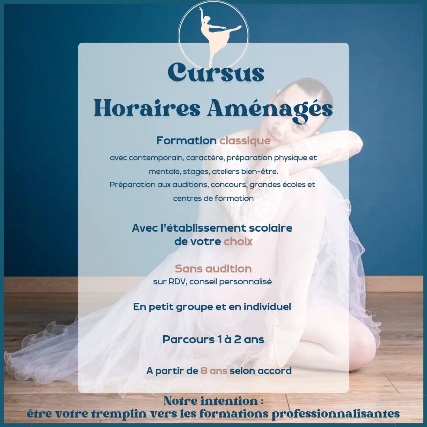 🩰Là où nous dansons...🩰
✨ Un programme pour développer la technique et l'interprétation.
✨ Une formation qui allie danse classique, contemporaine, danse de caractère, préparation physique et mentale, mais aussi possibilité de stages et ateliers bien-être tout au long de l’année.
🩰 Objectif : accompagner chaque danseuse et danseur vers la réussite de ses auditions, concours, grandes écoles et centres de formation.
Un suivi personnalisé pour construire un parcours solide, adapté à chaque profil et à chaque ambition.
🩰Planning personnalisé en fonction de l’établissement scolaire de votre choix, pour un équilibre entre études et passion.
🩰 Sans audition d’entrée - sur RDV, avec un suivi afin d’évaluer le niveau et de proposer un accompagnement personnalisé.
🩰Travail en petit groupe ou en individuel, pour un encadrement attentif et un accompagnement sur mesure.
🩰 Cursus de 1 à 2 ans, selon les objectifs et les besoins de chacun.e.
✨ Nombre de places limité!
La Cinquième Arabesque, c’est un tremplin vers les grandes écoles, les formations, et pour les projets artistiques personnels.
📸 Photo de @ccartistephotographe 💕
avec @pauly.nah
avec @marie_girard_inspiration_mg
#eysinesmaville #eysines #eysinesculture #balletdancer #ballet #bordeaux #bordeauxmaville #bordeauxmetropole #merignacmaville #merignac #Blanquefort #bruges #lebouscat #lacinquiemearabesque #bassindarcachon #arcachon #audenge #audengemaville #lehaillan #saintmedardenjalles #danseclassique #dansedecaractère #dansecontemporaine #BienÊtreEnMouvement #bienêtre