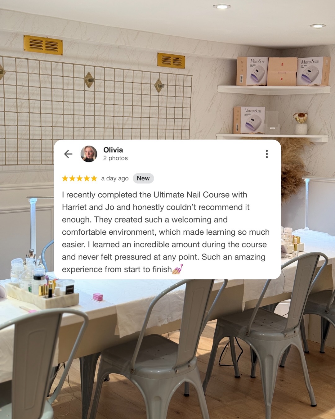 Google reviews from our students 💭
Thinking of booking a course with us? Don’t just take our word for it… visit our google reviews to see what past and current students have said.
