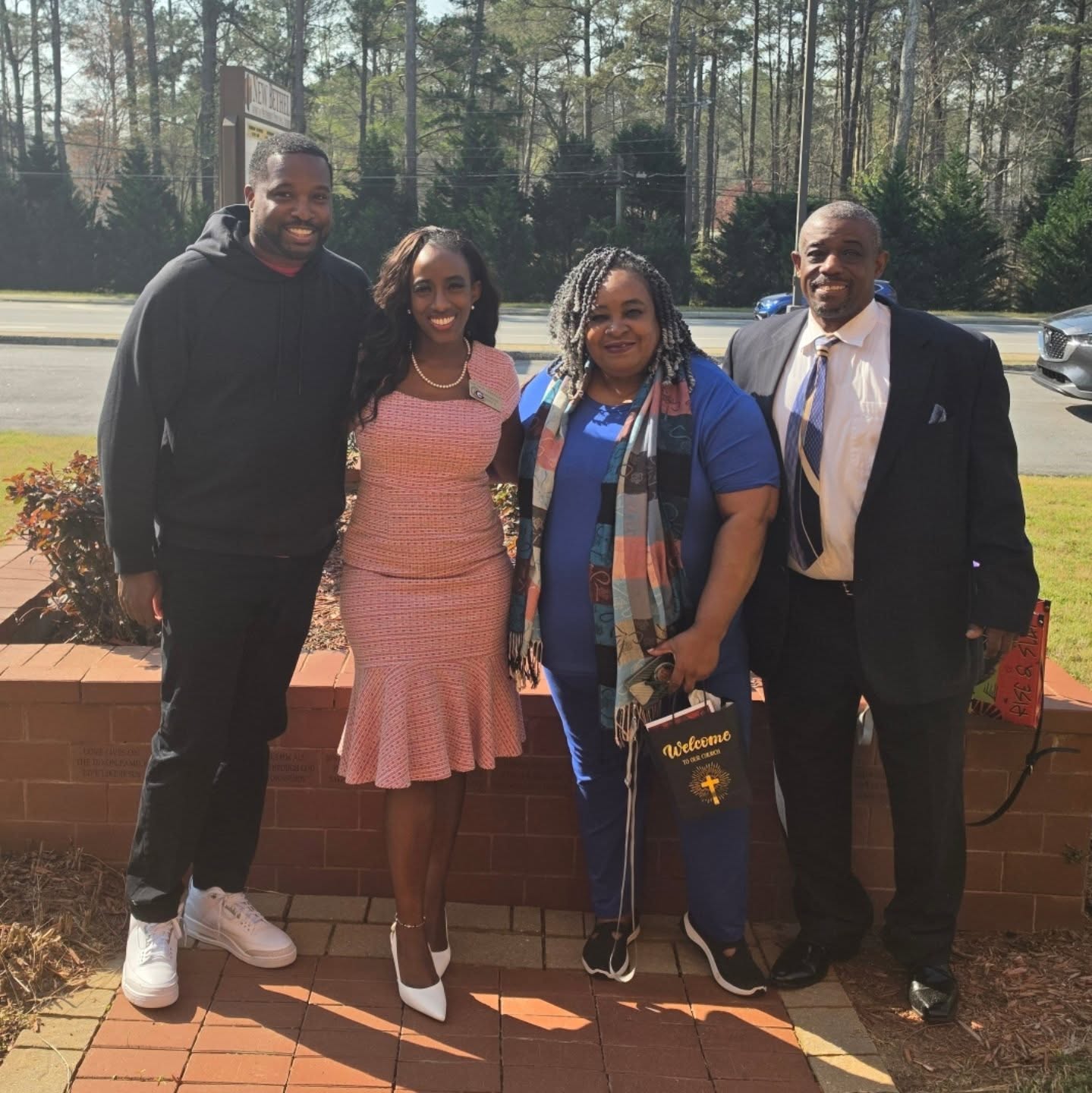 Thank you to Pastor, constituent and friend Will Thomas for allowing to speak to his congregation at New Bethel A.M.E. about the importance of early voting which starts April 27th AND to ask for their vote for my re-election to House District 95 ❗️
This isn't the first time they have seen me...
Or the last....
And it made it SUPER special that my biggest supporters...my mom and dad...joined me this morning.
A family that prays together...wins together ❤️
I may have to add them to my official Sunday team 😉
⚠️- Join me April 9th for a town hall meeting with several special guests at this very location. Details at 🔗 - Www.KendrickForGeorgia.com
#KendrickForGeorgia #VoteEarly