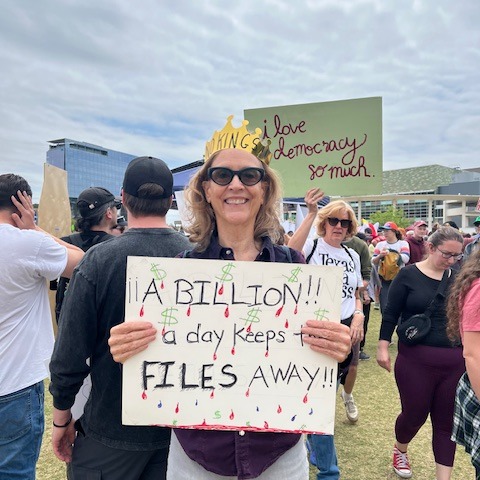 Another galvanizing @NoKings gathering!! As the regime gets worse and worse, the signs get better and better. Share your best sign photos!!
