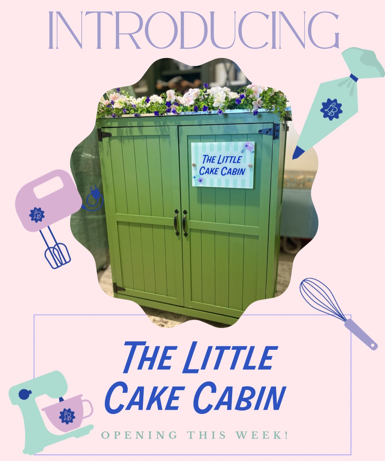 Introducing The Little Cake Cabin!😍😍
This new addition will be out next to the original Cake Cabin!!☺️
Most weeks I’ve found myself struggling with fitting everything in so this gives me a little more space to fill with sweet treats for you all! Just in time for Easter!😍🐣
Don’t forget both Cake Cabins will be open this week!🍰
Friday- 10.30-6pm
Saturday- 10-6pm
Sunday- stock dependent (keep an eye on socials)
📍19 St George’s Road, DT5 2AT
Hope you can pop by for The Little Cake Cabin’s debut!😍
#cakeshed #TheCakeCabin #portlanddorset #weymouthdorset #dorsetbaker