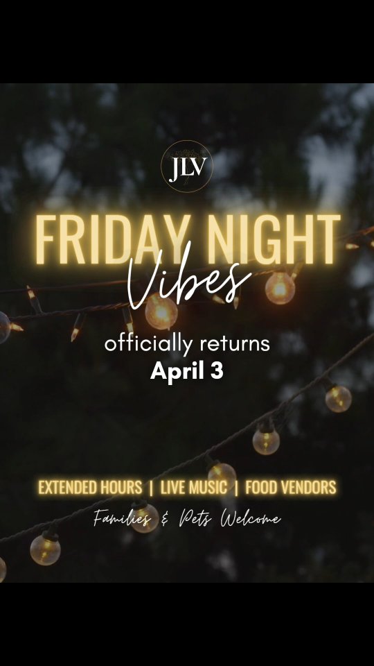 Your favorite Friday tradition officially returns on April 3! 🌅
Join us from 5:00 to 7:00 PM each Friday for sunset sips and live music. With rotating food vendors and plenty of room on the lawn for blankets and chairs, it's the ultimate way to unwind with your favorite people.
🍷 Friday tasting room hours are now 1:00 to 8:00 PM through October.
🗓 Full event schedule on our website and #linkinbio
✨️The weekend starts here.✨️
#fridayvibes #livemusic #localmusic