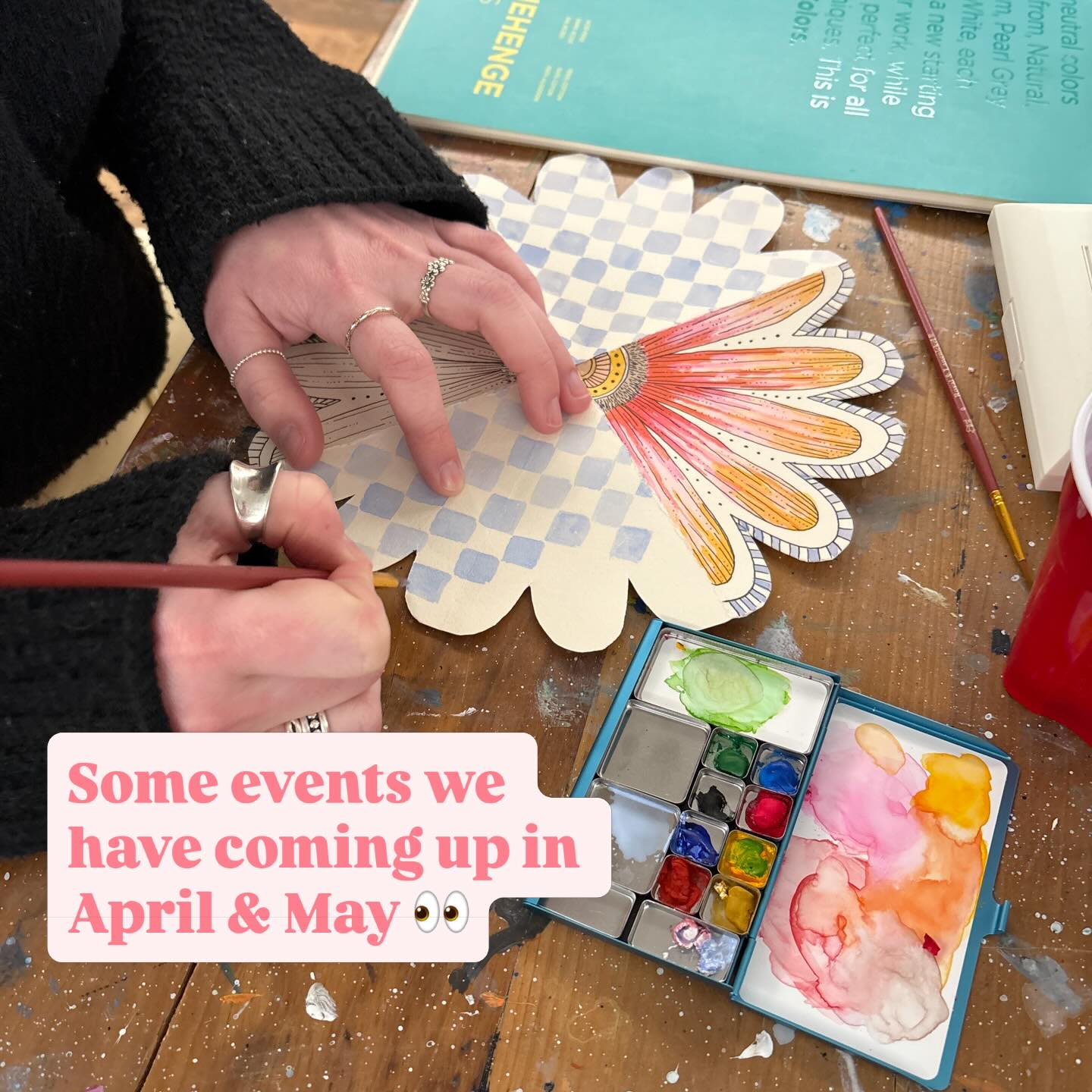 We are so excited to get creating at more of our spring events! Here is a peek at some of the workshops we will be offering over the next few months ;) Check out our full course offerings on our website - sign up online or in store!
