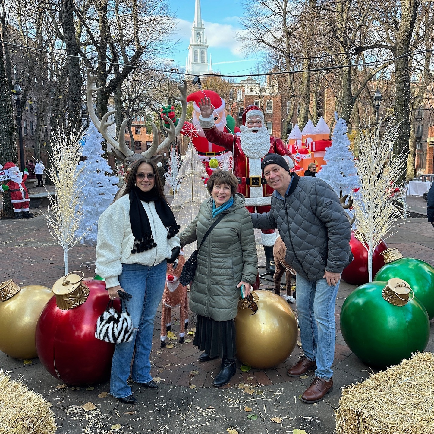 We had so much fun at the Winter Wonderland carnival in the North End last weekend!✨🎄 Caffe Alanno owners are getting into the Christmas spirit🤍 #granita #granitasiciliana #northendboston #northend #boston