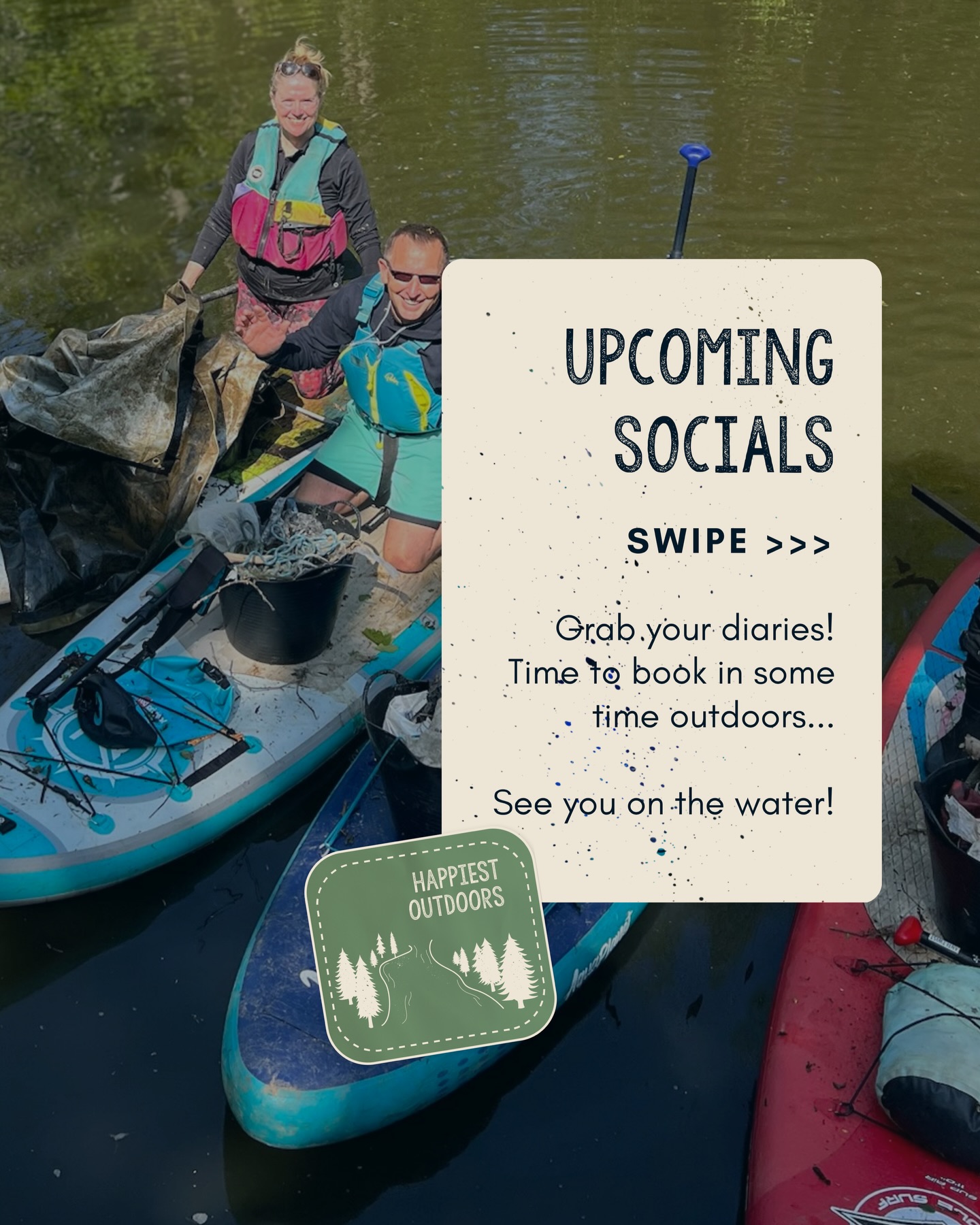 This month’s fix! Weekly opportunities to get outside, meet Kent/Sussex based outdoorsy people and have a bunch of fun along the way!
This is our final month of subscription based socials. From May 2026, we switch to Pay As You Go for anyone who’s happiest outdoors. If you like the look of these, you’re going to love what’s coming…👀
If we’re seeing you for one of these social events, we really can’t wait to be on the water with you!
Bring it on!😊
#paddlecabin #community #adventure #paddleboarding #kent