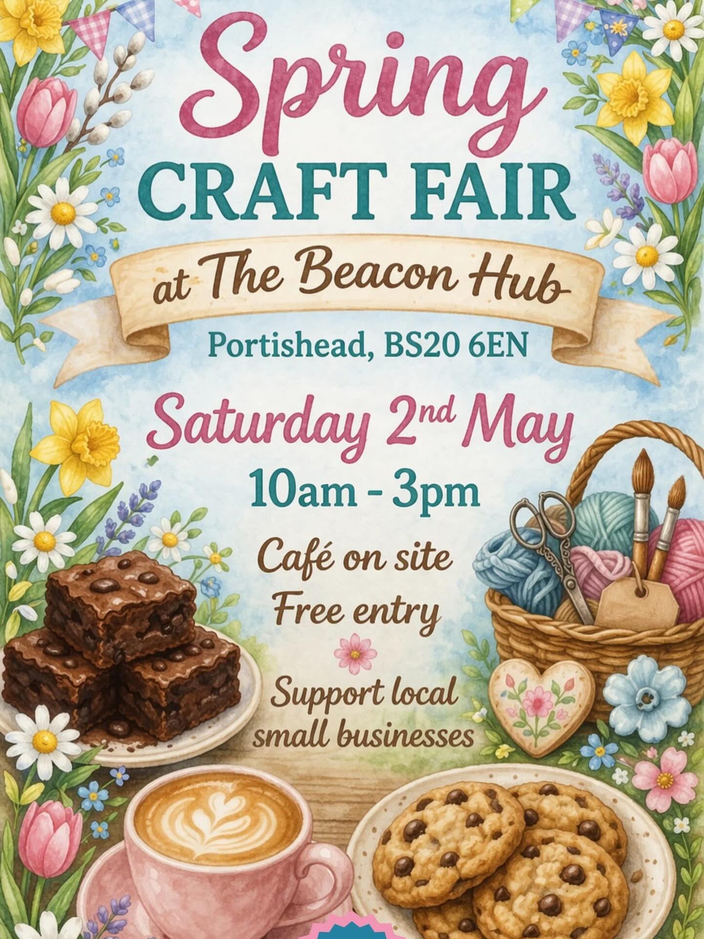 🌸 Date for the diary! 🌸
Our Spring Market is happening on Saturday 2nd May, 10am–3pm, and it’s free to attend!
Come along, browse a wonderful range of small local businesses, and enjoy a relaxing visit with a lovely café on site—perfect for a cuppa ☕️
We’d love to see you there! 💛
#SpringMarket #ShopLocal #SupportSmallBusiness #CommunityEvent #MarketDay