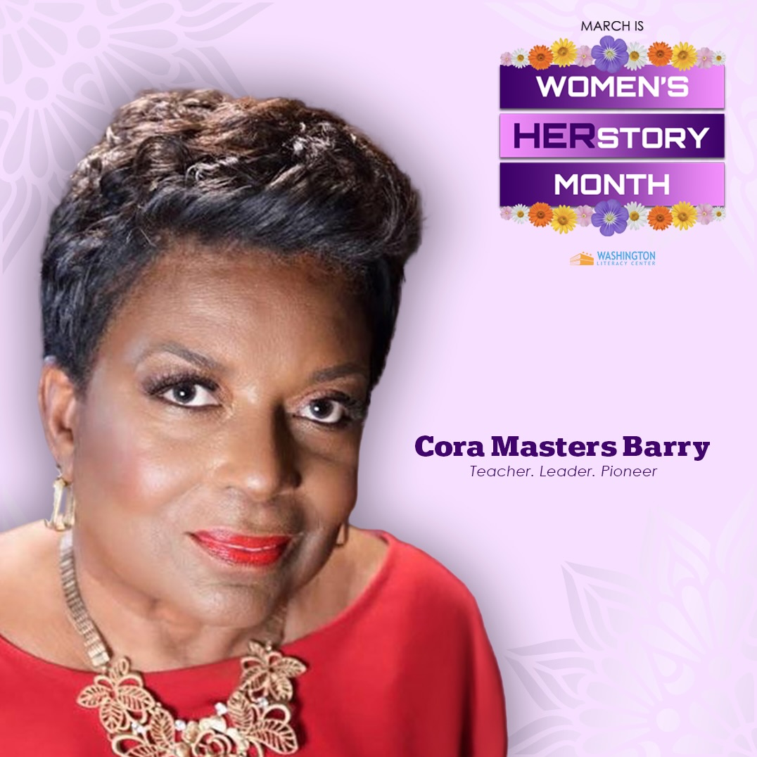 Celebrating Women’s History Month 🌟
Cora Masters Barry is a lifelong educator, public servant, and advocate for DC communities.
From youth development to voting rights and public health, her leadership continues to make an impact across Washington, DC.
Her commitment to education and opportunity reflects the mission of the Washington Literacy Center.
#WomensHistoryMonth #Leadership #Community #WashingtonDC #Impact