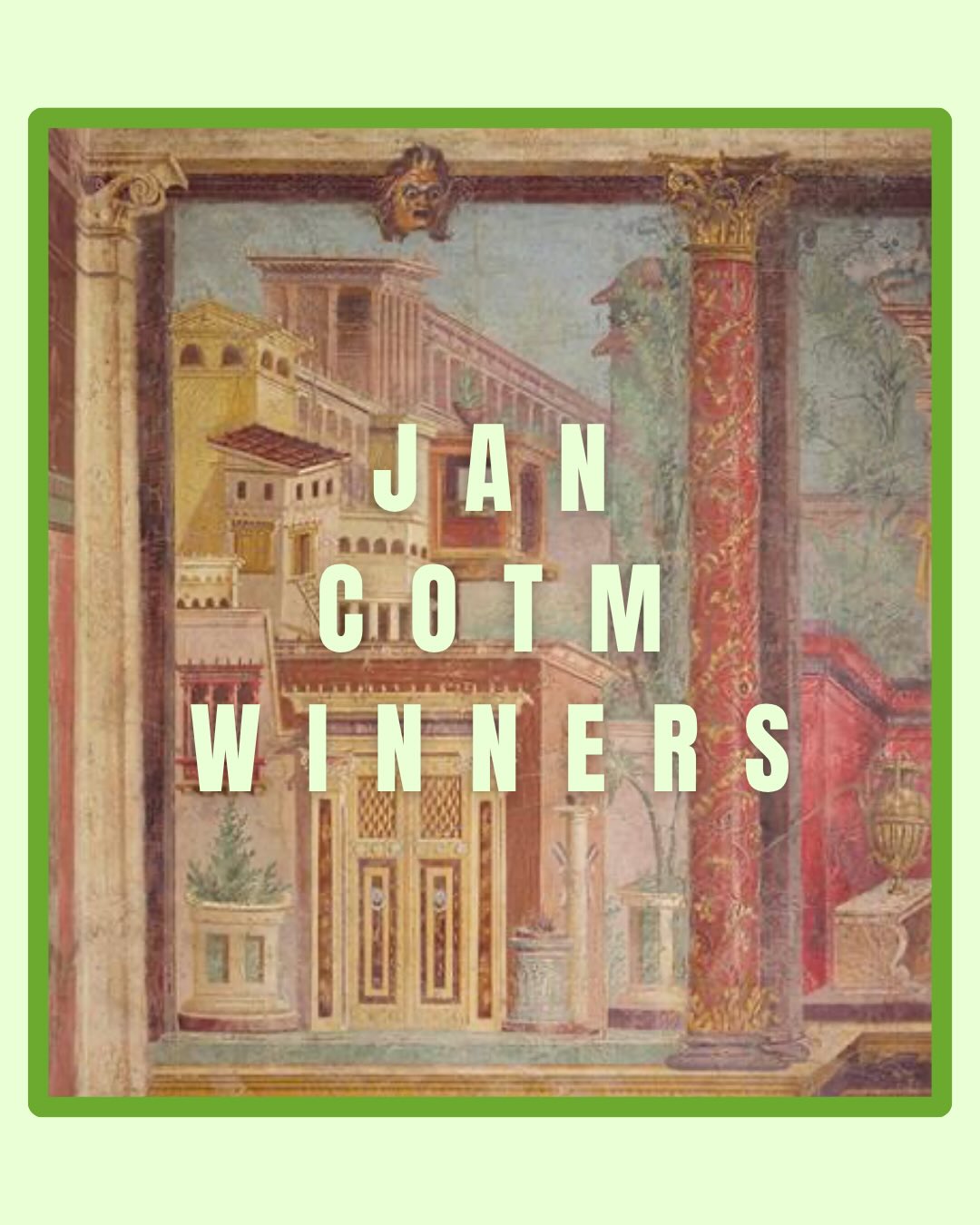 january cotm results are out!! congrats to the winner dsa 🥳🥳