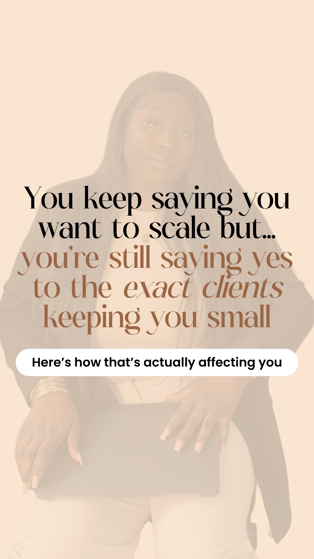 You’re not struggling to scale, it’s just that you keep attracting clients who, let’s be 100% honest, drain your energy and don’t make you want to scale because now you’re thinking that scaling means more of these clients.
So right now, they pay on time, but the work is completely draining you.
👉🏾 You’re over-explaining your thinking
👉🏾 They question every decision you make
And you feel like you have to prove your worth on every project.
And this is not why you started a business. This is not why you left a 9 to 5 to be micromanaged.
You wanted freedom. Flexibility.
To actually enjoy the clients you’re working with.
Now it’s not because you’re not good at what you do. It’s because your brand is still positioned for people who need to be convinced, not people who trust your expertise.
So you attract people who see you as an option instead of someone they trust to lead.
Until your brand clearly communicates your expertise, your thinking, your authority you’re going to keep attracting people who hesitate, question, and need reassurance.
Because people don’t pay for what you can do, they pay for what they immediately understand and trust.
And that’s why positioning is the solution.
It tells people how to see you, how to work with you, and what level you’re operating at before you even speak.
So the people who need convincing don’t enquire and the ones who do already trust you.
If you’re tired of feeling like every project requires more energy than it should
DM me the word DECISION and let’s talk about how we can reposition your brand for the right clients and build a business that you actually feel excited about🙌🏾
