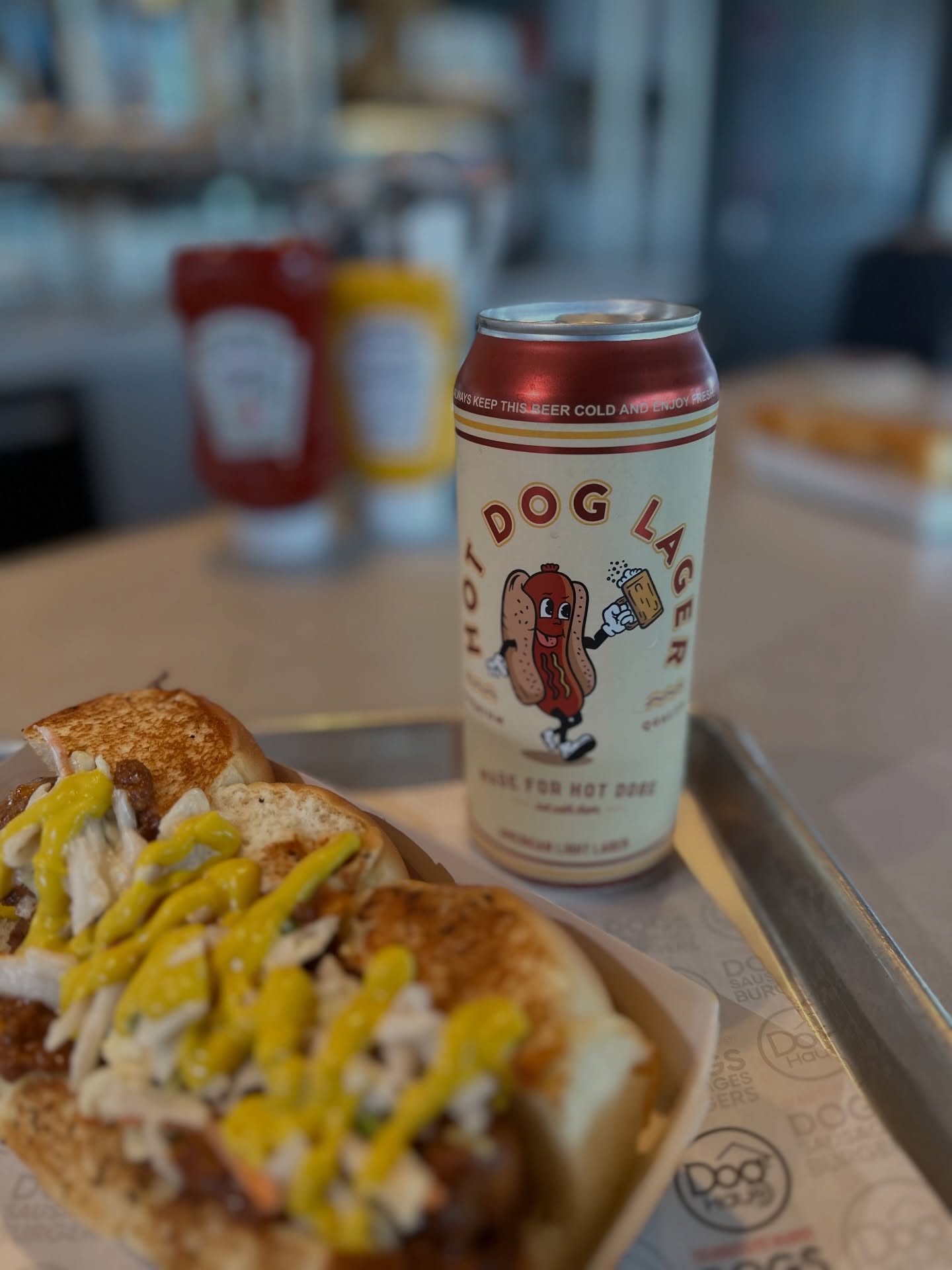 ✨April 1st New Beer Alert✨
Nirvana Dog - 4.8% ABV - 11 IBU - $5
From the makers of Hot Dog lager, comes the next surefire iteration guaranteed to be your new favorite beer! This variation of the Hot Dog is truly ‘One with Everything’, including pickle juice, mustard, and just a hint of tomato condiment. Embrace the bold new flavor and know that all suffering is momentary. Supplies are limited (for now).
Is it a real beer or an April Fool’s joke? Stop in at Greendale, Third Ward, or Wauwatosa and find out…