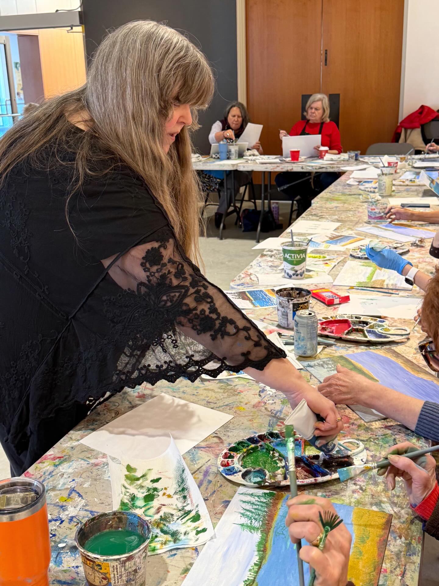 A full table, fresh canvases, and 21 people ready to try something completely new!
Today’s Monthly Makers workshop, Algonquin Landscape with Oil Paint, led by artist @carolynmboydart, was at capacity, and what unfolded over those two hours left the room buzzing.
Every single participant was working with water-soluble oil paints for the very first time. With Carolyn’s thoughtful demonstrations and hands-on exploration, participants built confidence in their brushwork, experimented with the medium, and brought their own interpretations of the landscape to life.
By the end of the session, 21 first-time experiences had become 21 finished paintings!
Thank you to everyone who joined us for such a creative and inspiring morning.
For those who missed out, Monthly Makers continues, and there’s always a seat at the table! Hit the link in our bio or visit us online at https://www.questart.ca/monthly-makers to learn more and to register!