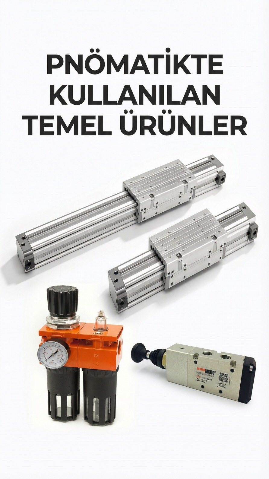 Discover the core components of pneumatic systems! ⚙️
From rodless cylinders to valves, air preparation units, and fittings — everything you need in one place.
Built for power, speed, and efficiency in industrial automation.
🔧 High-quality products
⚡ Reliable performance
🏭 Professional solutions
www.sematik.tr
#pneumatic #pneumatics #industrialautomation #automation #rodlesscylinder