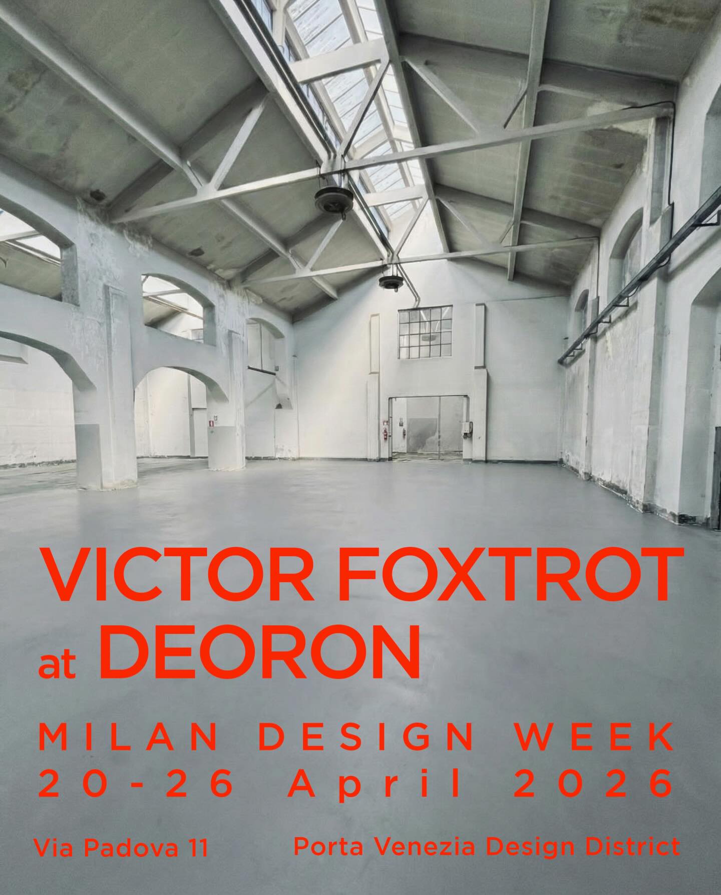 save the date
DEORON @deoron
Via Padova 11
Porta Venezia Design District
20. to 26. April 2026
10:30 - 19:30
Press Preview 19. April
14:00 - 18:00
SEE YOU SOON in Milan❣️