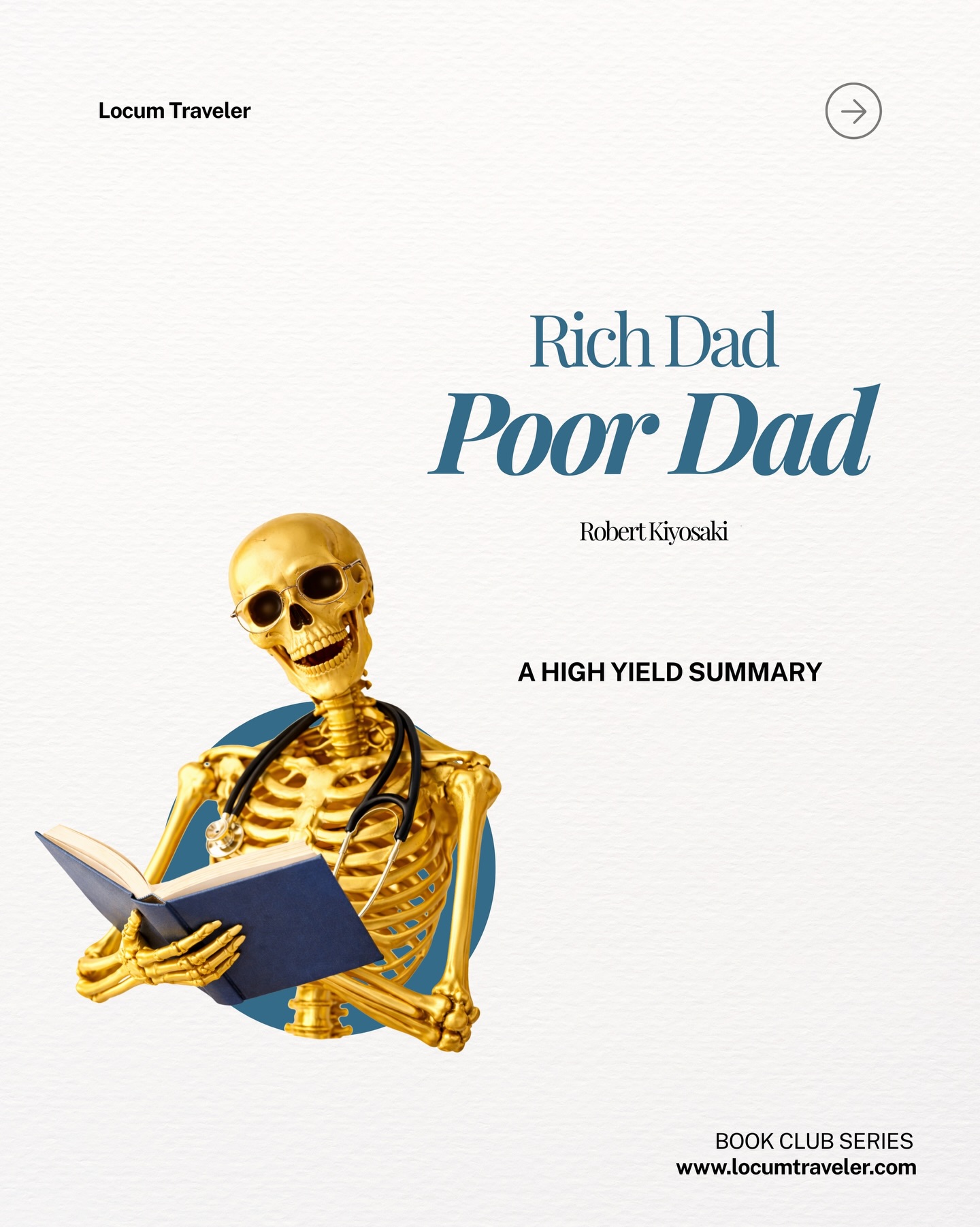 Rich Dad Poor Dad won’t make you rich. But it might make you think differently enough to get there yourself.
The book is basic. The concepts are simple. And somehow, most high-earning physicians still retire broke relative to their income.
Here’s what it reminded me: a doctor’s salary is an incredible tool. But a tool sitting in a savings account isn’t working for you.
Locums was how I started making my income do something. More shifts when I want them. Fewer when I don’t.
The margin to actually invest, travel, and build.
Start with the book. Then let’s talk about what comes next.
#physicianfinance #locums #doctorlife #financialindependence #richdadpoordad