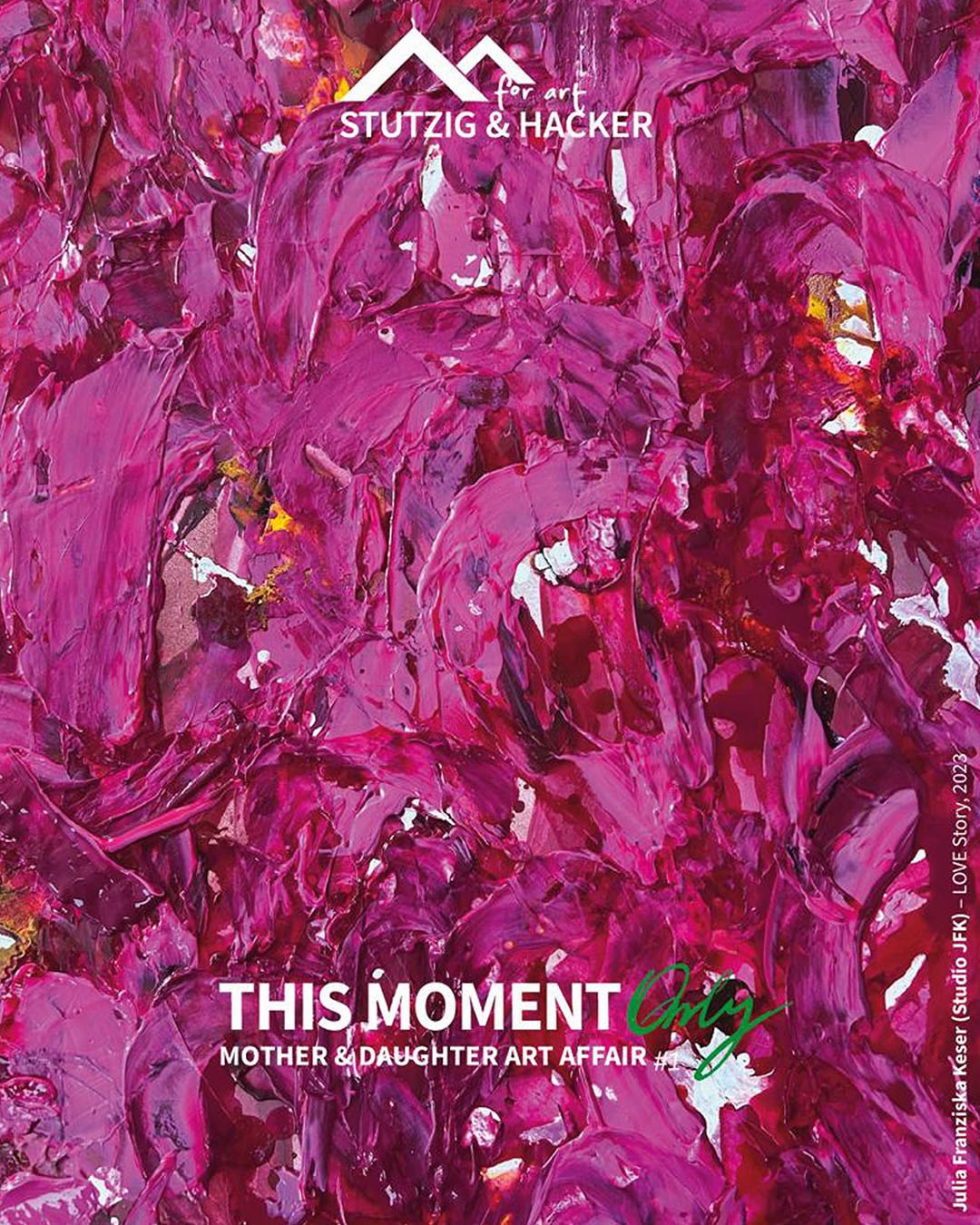 THIS MOMENT ONLY #1
Ich freue mich sehr, Teil dieser besonderen Ausstellung zu sein.
Gemeinsam mit Danijela Bagaric entsteht ein Dialog zwischen zwei künstlerischen Positionen – getragen von Farbe, Emotion und dem Mut, den Moment sichtbar zu machen.
Ein großes Dankeschön an Melanie Hacker-Halmetschlager und Gerti Hacker für die Einladung und das Vertrauen, diesen Raum mitzugestalten.
„THIS MOMENT ONLY“ steht für das Hier und Jetzt – für Begegnung, Austausch und das, was bleibt, wenn Kunst berührt.
Ich freue mich darauf, diesen Moment mit euch zu teilen.
✨🩷🥰🙏🏻 Bitte meldet euch unbedingt per Mail an, Ich freue mich sehr darauf euch am 22.04. in der Galerie Frank persönlich zu treffen! Bussis JFK
#femaleartist #art #abstractart #contemporaryart