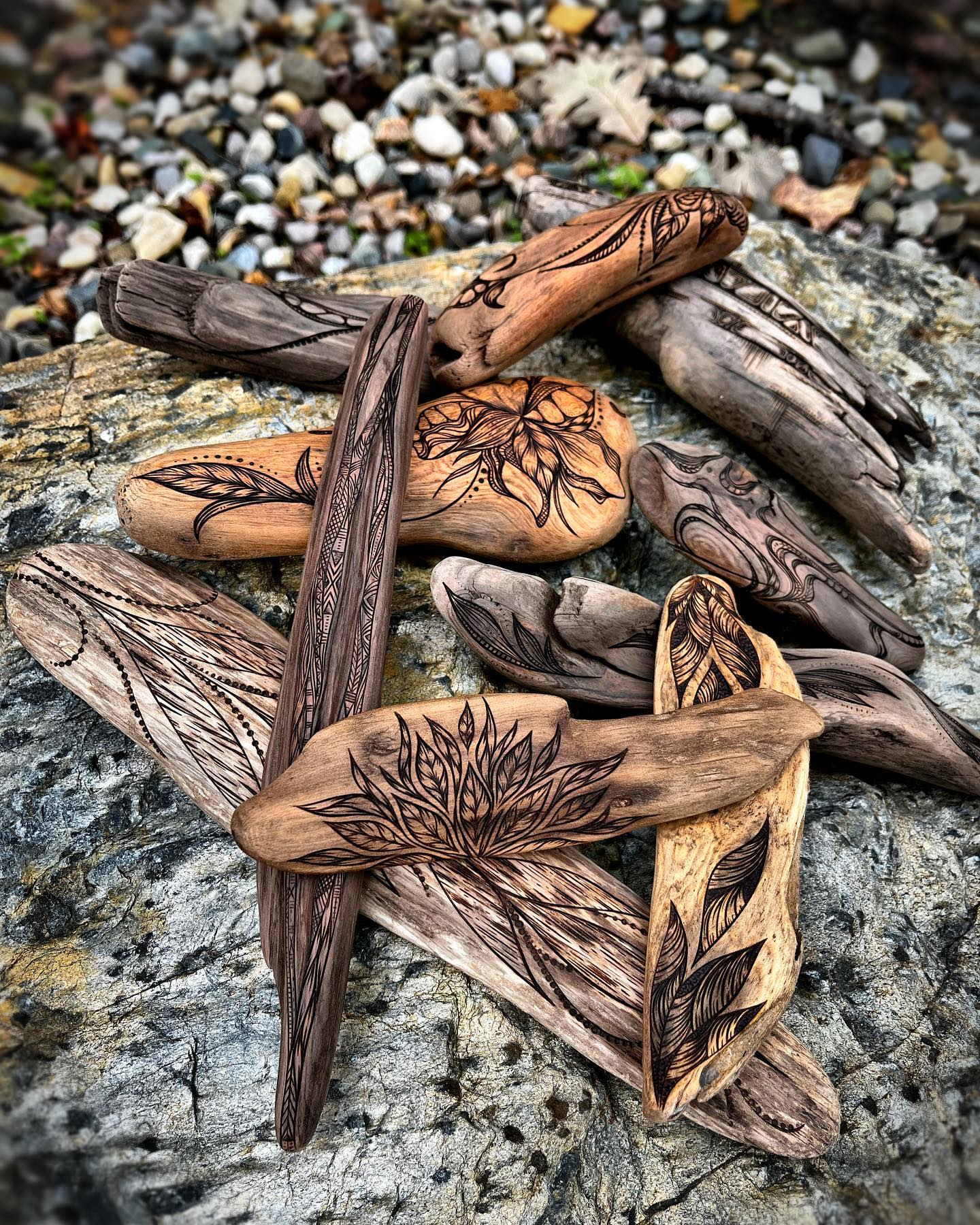 I have been dying inside keeping this collaboration with @ordinary__o a secret 🤐. So, here’s a couple teaser photos of some of her pieces of driftwood that I burned. She will be turning these lovelies into some of her amazing driftwood / metal sculptures and I’m SO EXCITED to see what they become 🤩
•
Collaborations make me so happy, and it’s even better when doing them with one of your favorite artist friends helps to bridge the gap of how many miles are between us. This collab has been in the plans for a long time, and I’m so pumped to see it come to life ✨
•
Ps. If you’re unfamiliar with @ordinary__o ‘s amazing work then do yourself a solid and check her out!!!!
.
.
.
.
#kcapurasdesign #pyrography #pyrographyart #pyrographyartist #woodart #woodartist #woodburning #woodburningartist #woodburningart #woodporn #burnedbyhand #freehand #abstract #abstractart #woodcraft #originaldesign #oneofakind #collaborationovercompetition #artistsupport #artistfriends femalewoodworker #naturalstyle #driftwood #boho #bohohome #wallart #artofinstagram #artporn #michigan #localartist @razertip @odiesoil