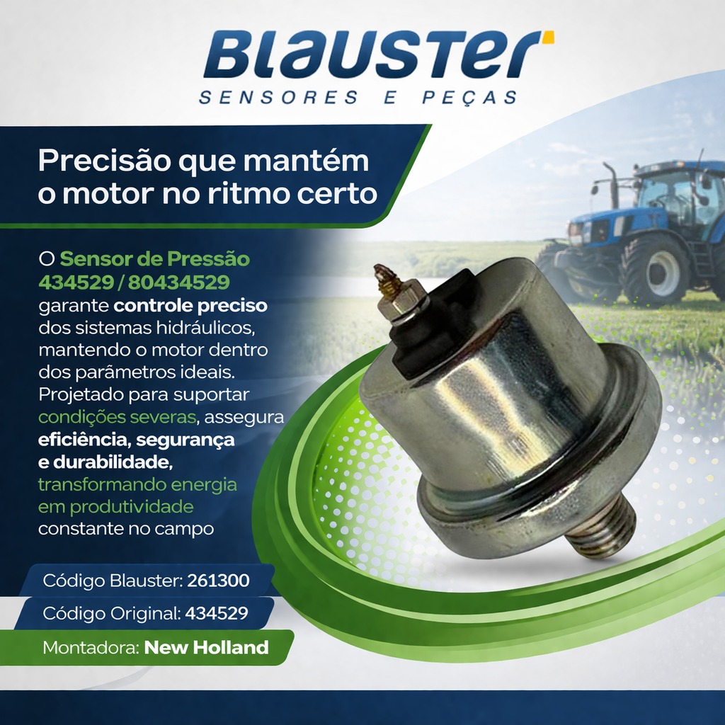 🚜💙💚 Precisão que mantém o motor no ritmo certo!
O Sensor de Pressão 434529 / 80434529 é a escolha ideal para quem busca desempenho e confiabilidade no campo.
🔧 Código Blauster: 261300
🔧 Código Original: 434529
🚜 Aplicação: New Holland
Projetado para oferecer controle preciso dos sistemas hidráulicos, ele mantém o motor dentro dos parâmetros ideais, mesmo em condições severas.
✔ Mais eficiência
✔ Mais segurança
✔ Alta durabilidade
Transforme energia em produtividade constante e eleve o desempenho da sua máquina! 🌱⚙️
#Blauster #Agro #NewHolland #PeçasAgrícolas #SensorDePressão #Agronegócio #MáquinasAgrícolas #Campo #AltaPerformance